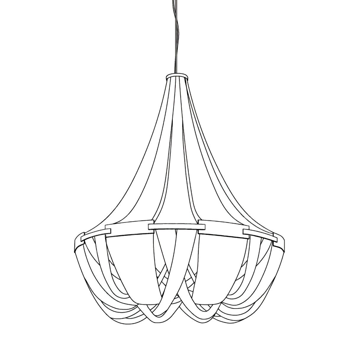 Solara Kronleuchter Quaste Aluminium Kette-Letslighting