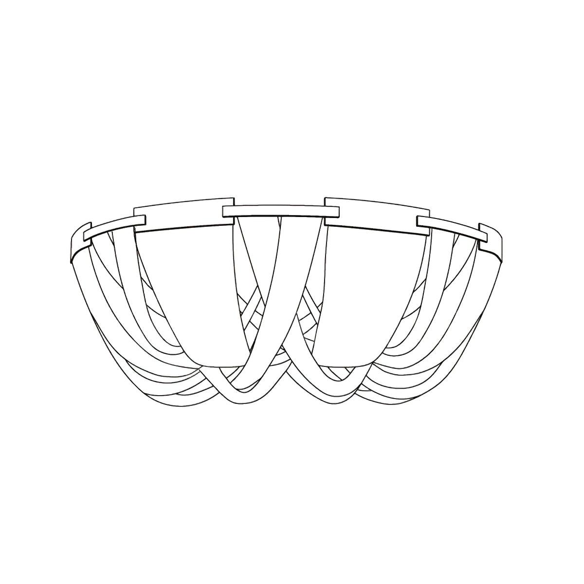 Lustra Deckenleuchte Quaste Aluminium Kette Nickel Rahmen-Letslighting