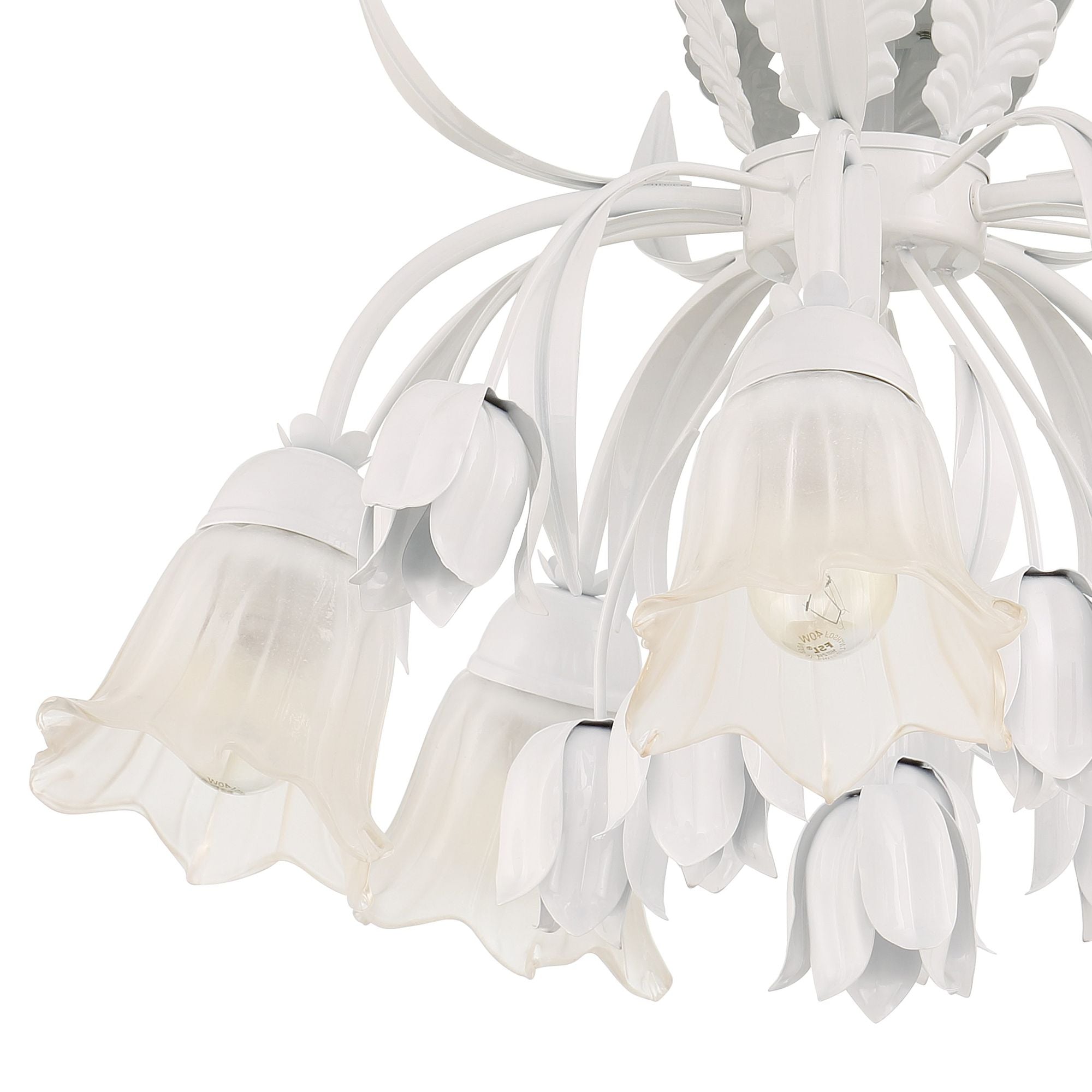 Veshael Elegance Art Deckenleuchte aus Rosenglas-Letslighting