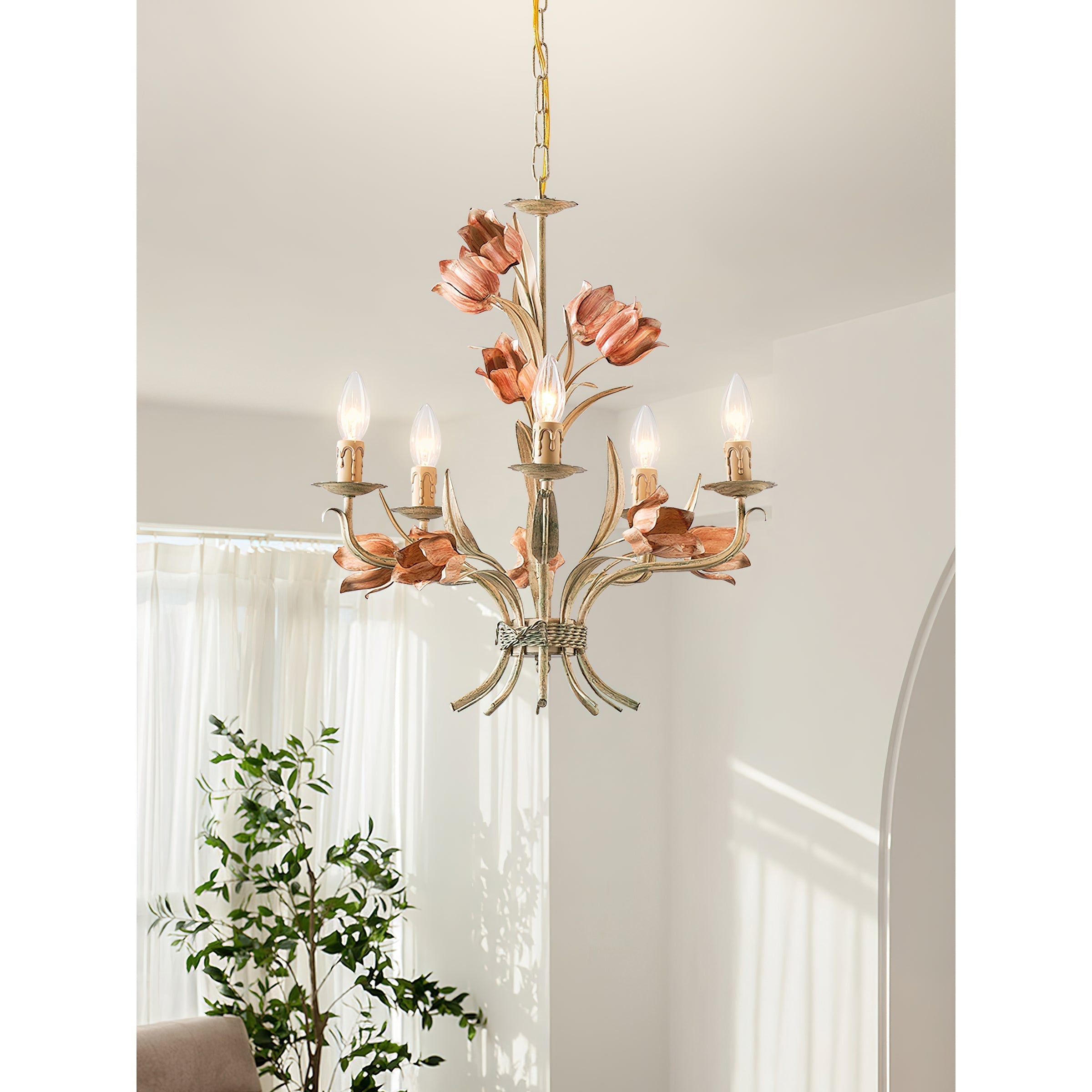 Cacaryra Klassische Kunst Salbei Rose Kronleuchter-Letslighting