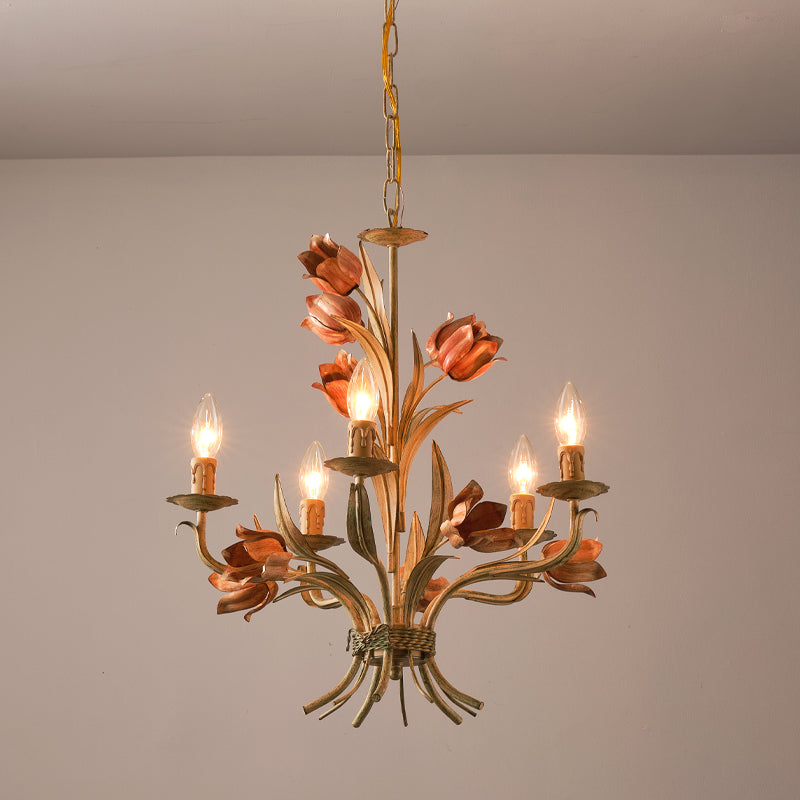 Cacaryra Klassische Kunst Salbei Rose Kronleuchter-Letslighting