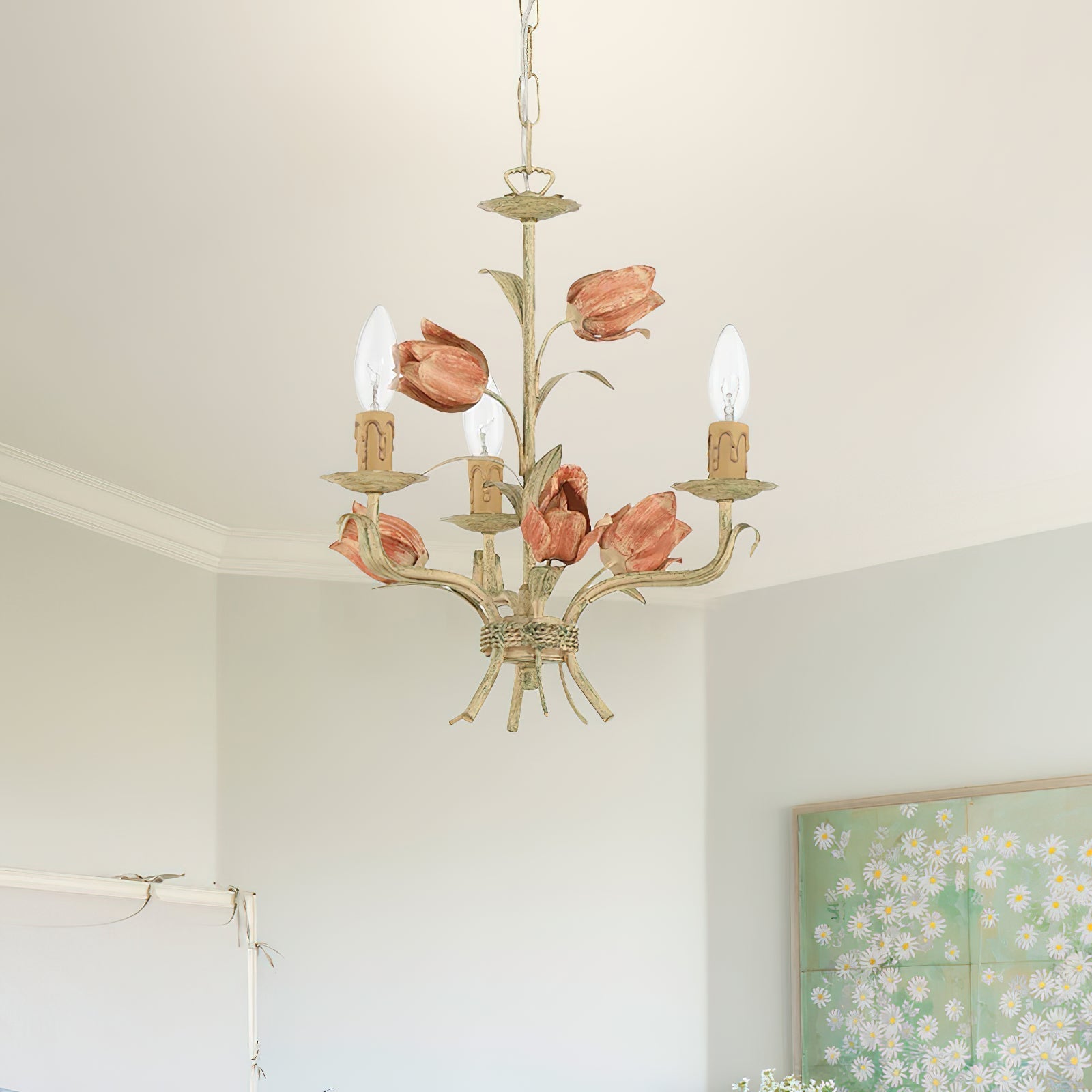 Cacaryra Klassische Kunst Salbei Rose Kronleuchter-Letslighting