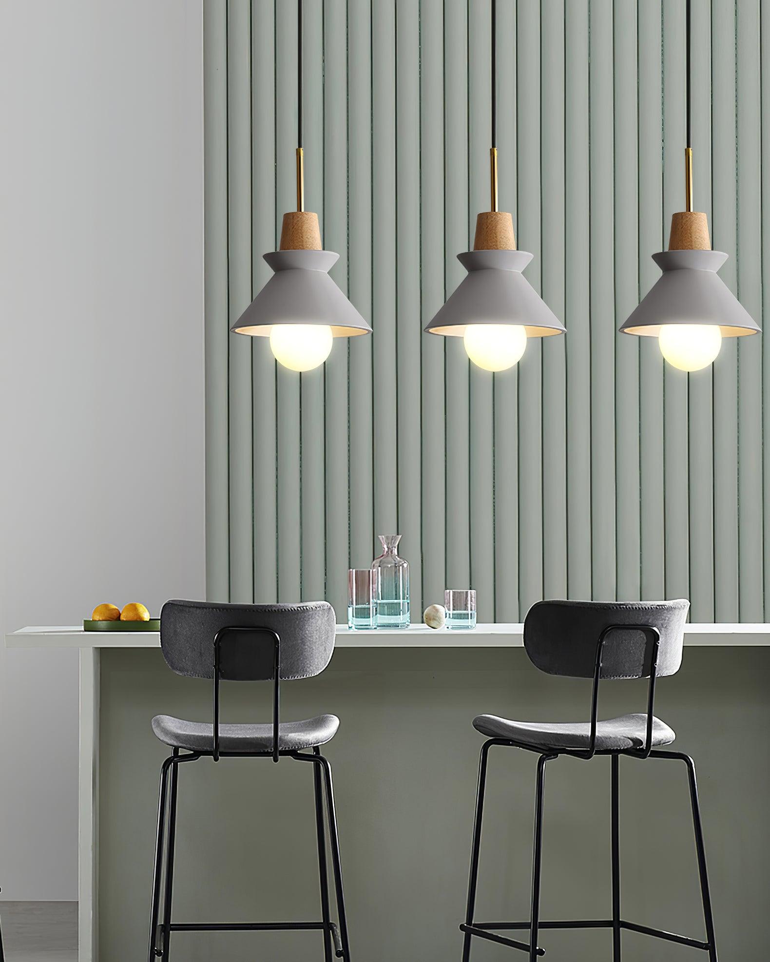 Solara Pendelleuchte Holz Nordic Minimalistisch-Letslighting