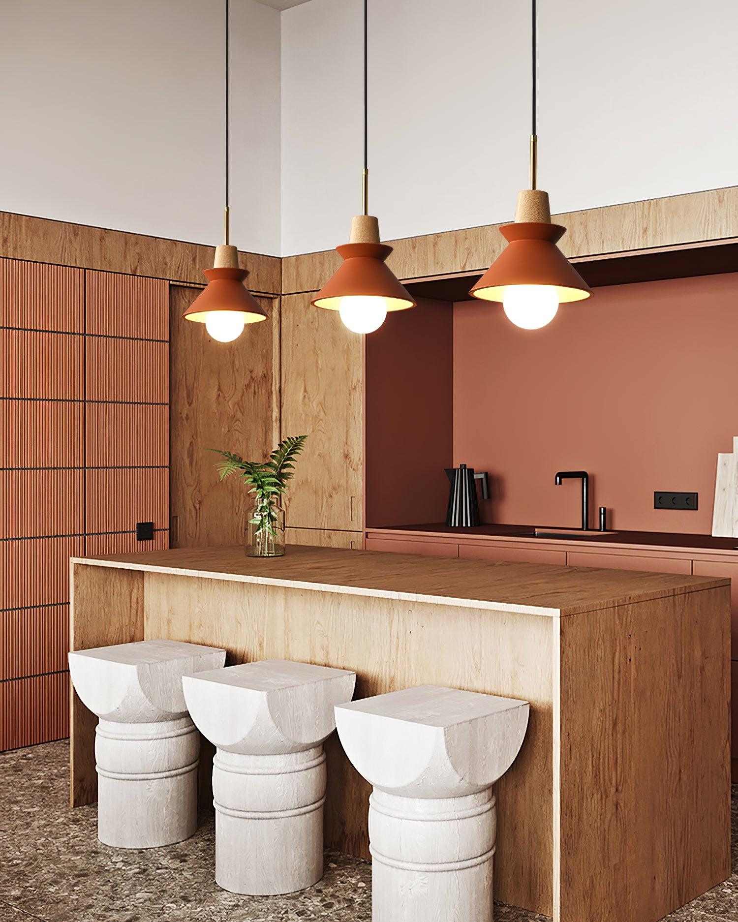 Solara Pendelleuchte Holz Nordic Minimalistisch-Letslighting