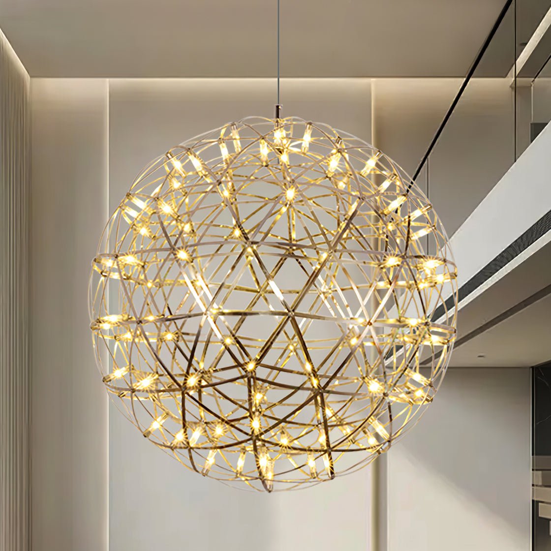 Gold Spark Ball Pendant Light - Blowlighting