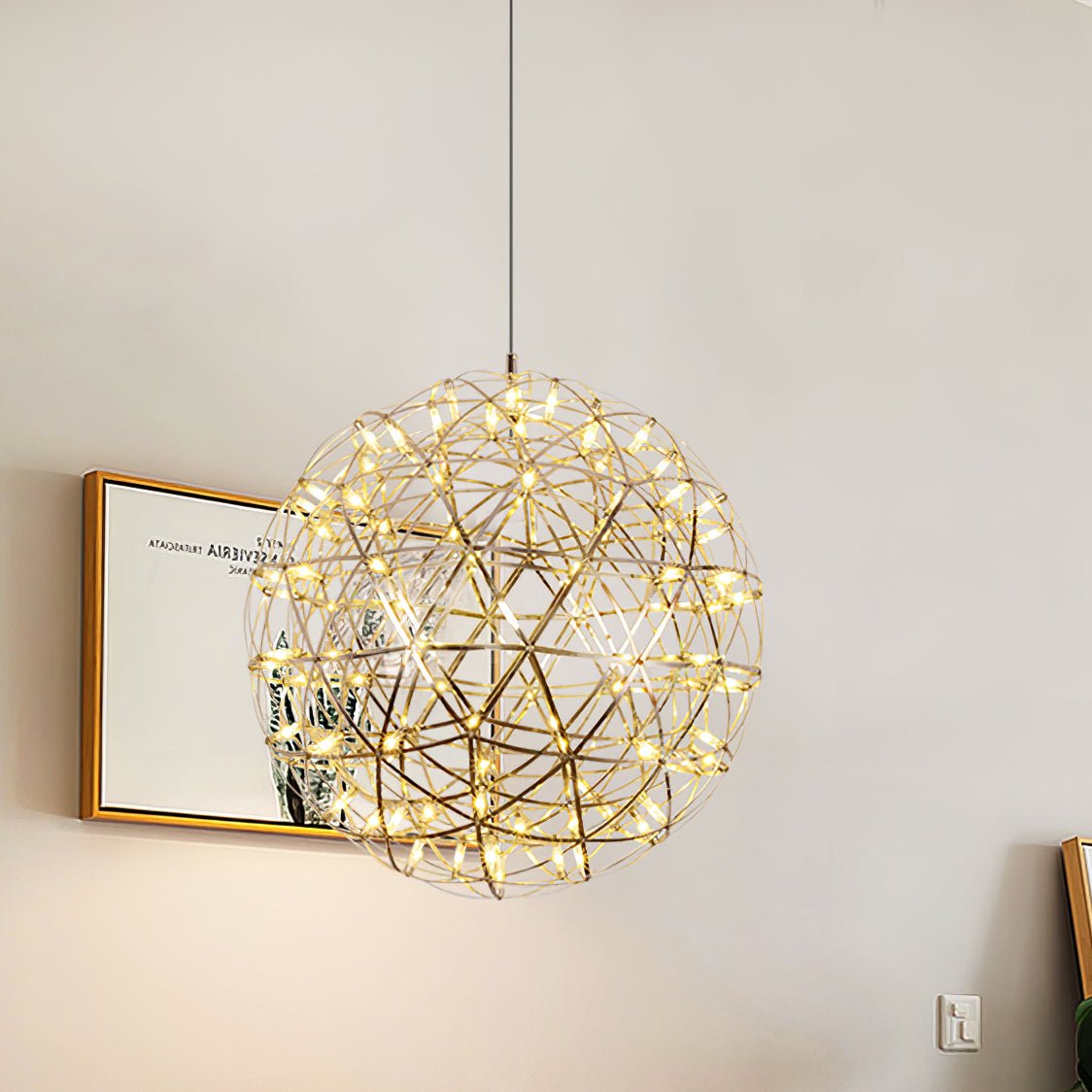 Gold Spark Ball Pendant Light - Blowlighting