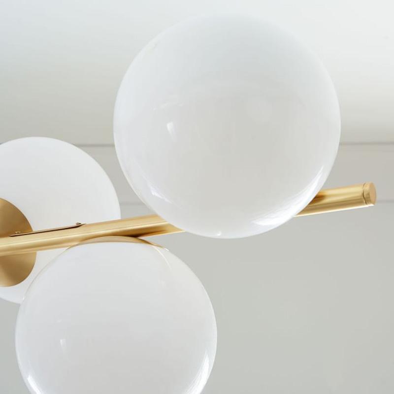 Lustra Kronleuchter Kugel & Stiel Modern Gold LED-Letslighting