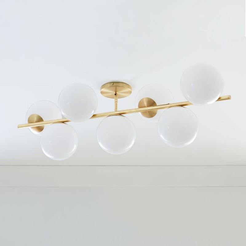 Lustra Kronleuchter Kugel & Stiel Modern Gold LED-Letslighting