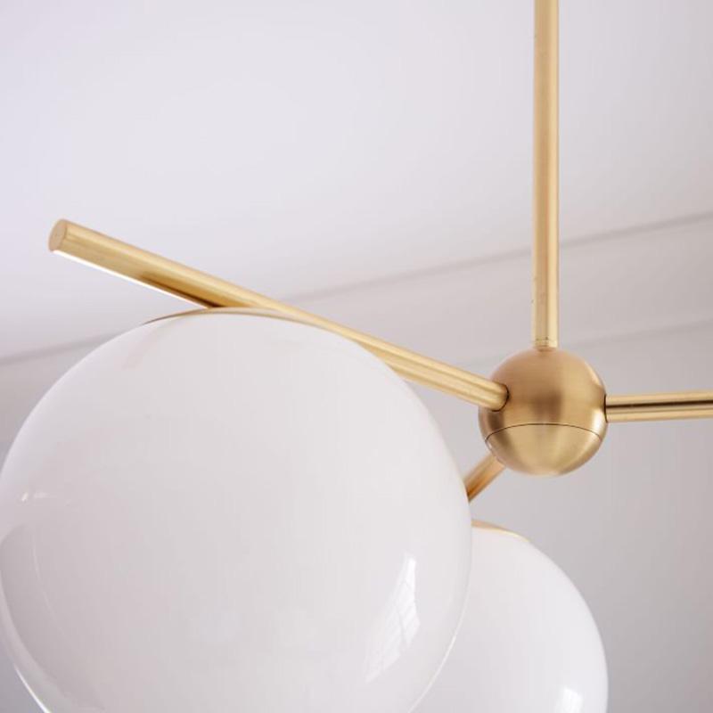 Lustra Kronleuchter Kugel & Stiel Modern Gold LED-Letslighting