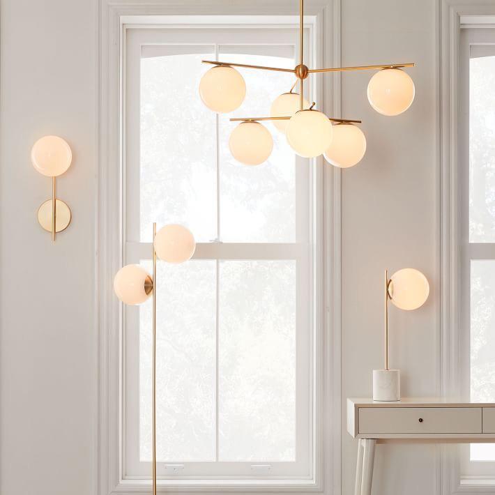 Lustra Kronleuchter Kugel & Stiel Modern Gold LED-Letslighting