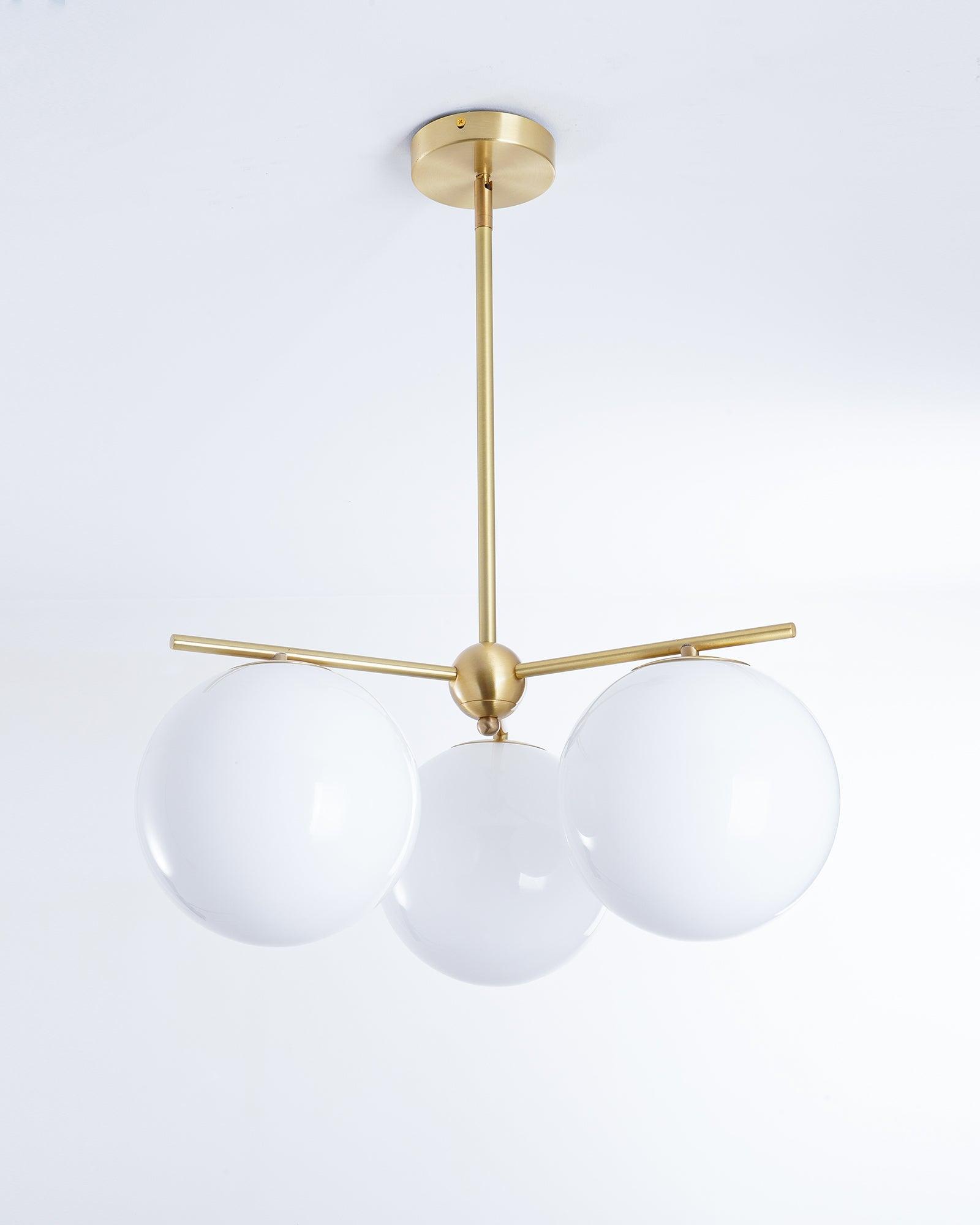 Lustra Kronleuchter Kugel & Stiel Modern Gold LED-Letslighting