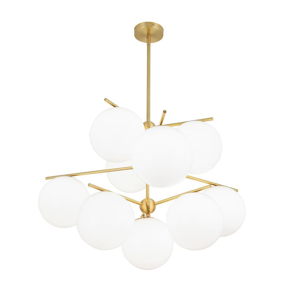 Lustra Kronleuchter Kugel & Stiel Modern Gold LED-Letslighting