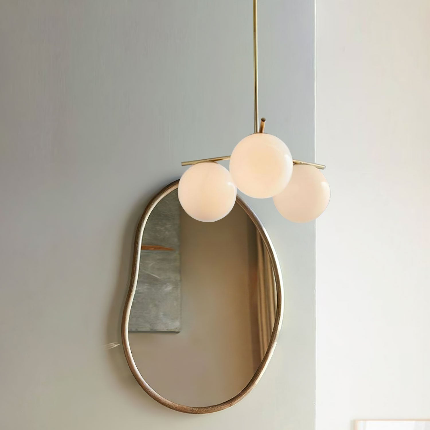 Lustra Kronleuchter Kugel & Stiel Modern Gold LED-Letslighting