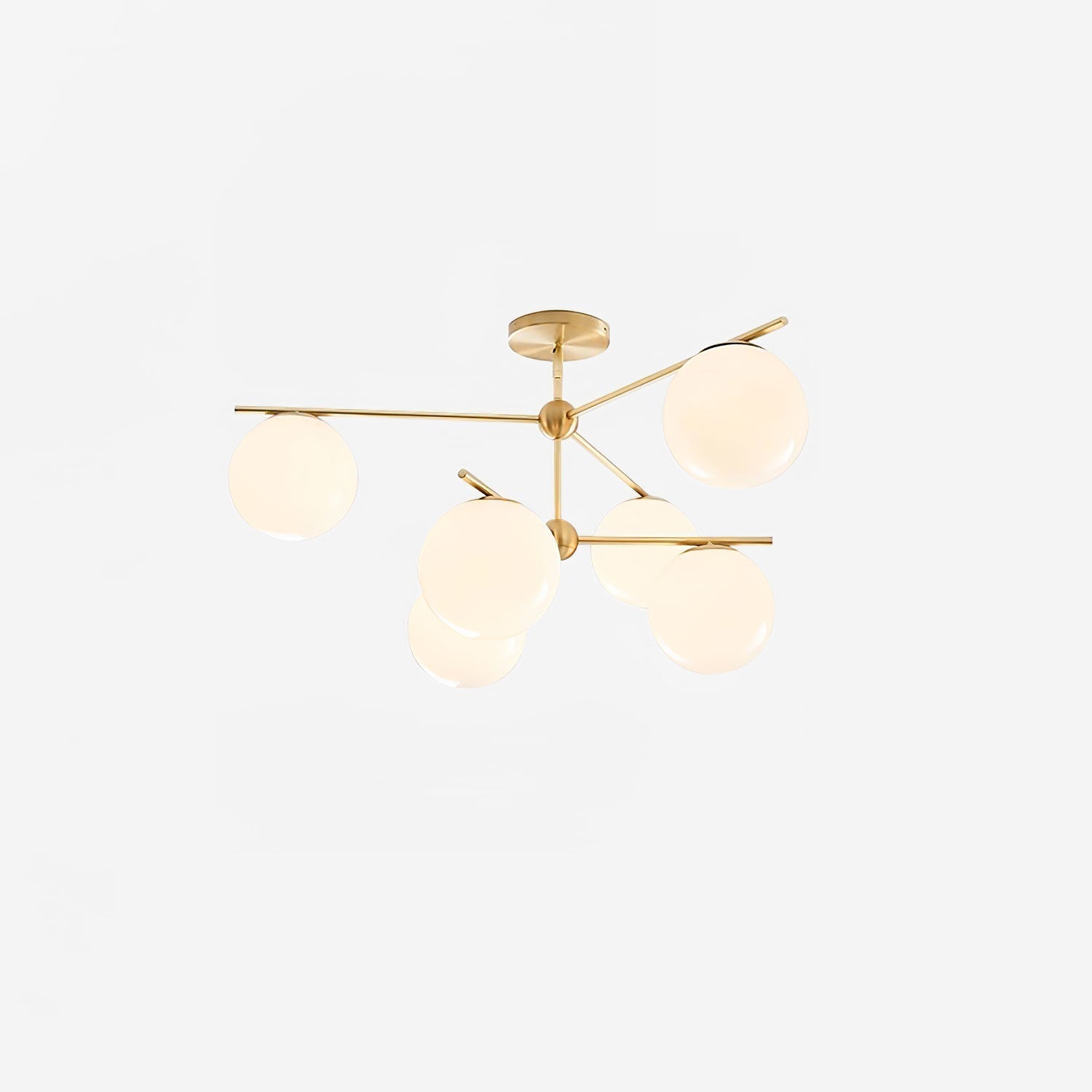 Lustra Kronleuchter Kugel & Stiel Modern Gold LED-Letslighting