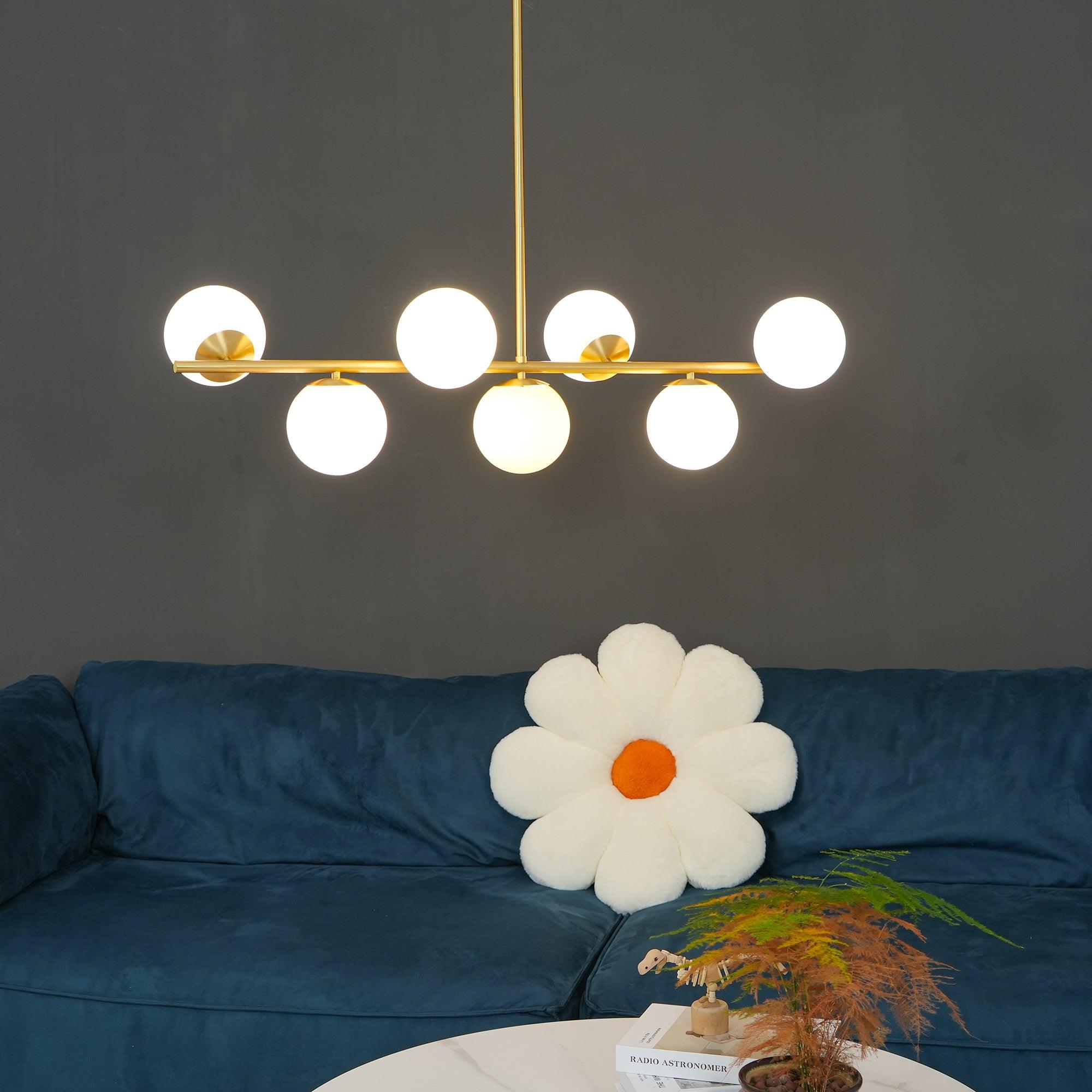 Lustra Kronleuchter Kugel & Stiel Modern Gold LED-Letslighting