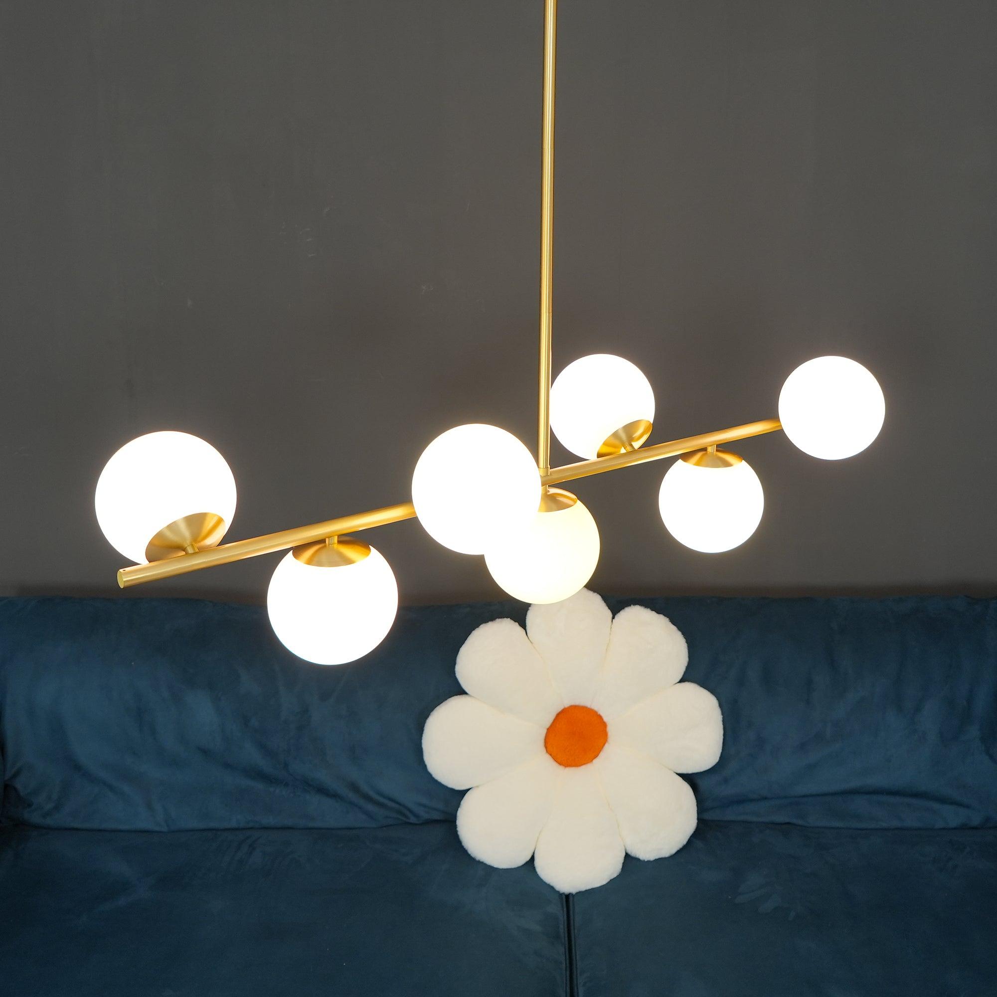 Lustra Kronleuchter Kugel & Stiel Modern Gold LED-Letslighting