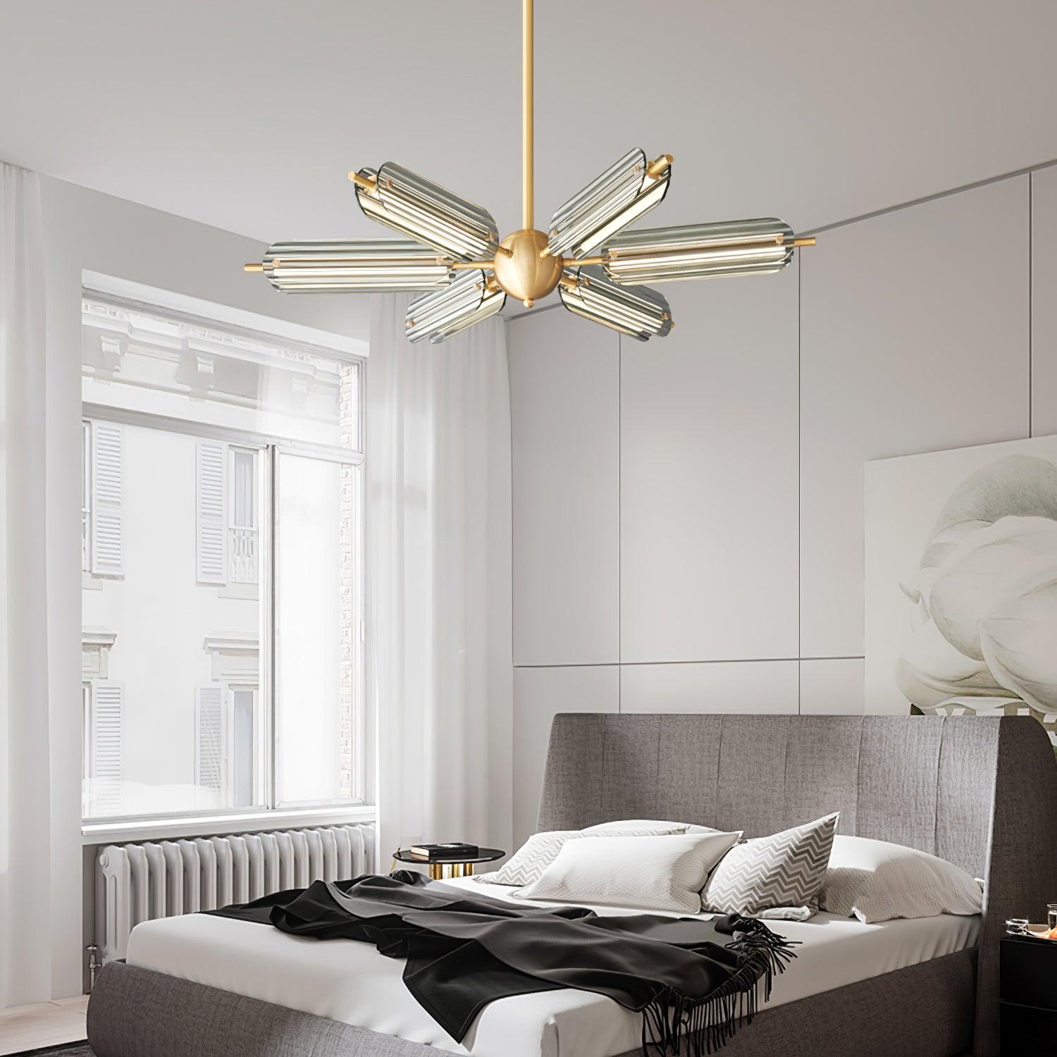 Sputnik Brass Chandelier - Blowlighting
