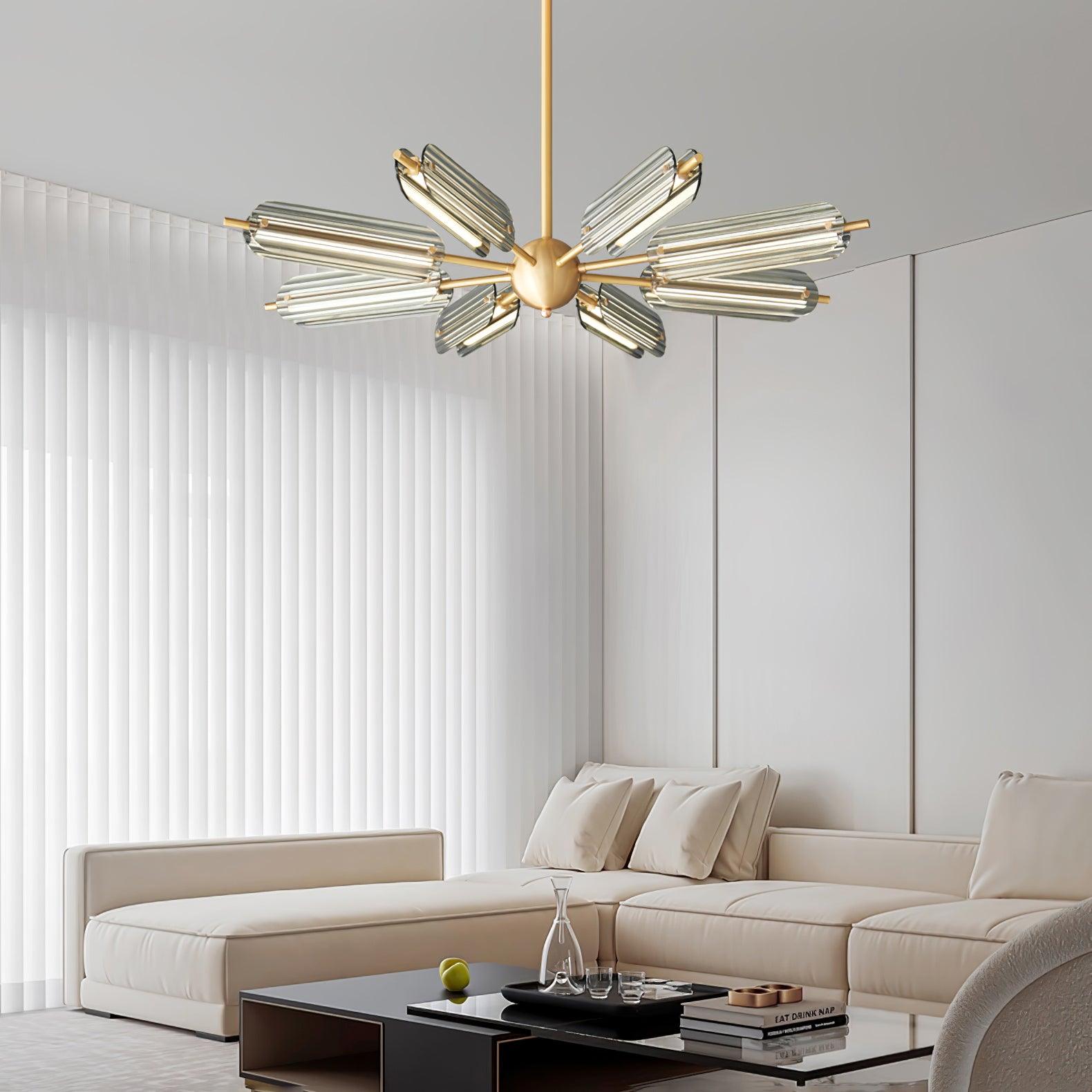 Sputnik Brass Chandelier - Blowlighting