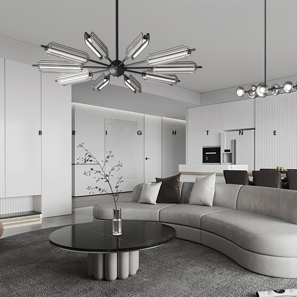 Sputnik Brass Chandelier - Blowlighting