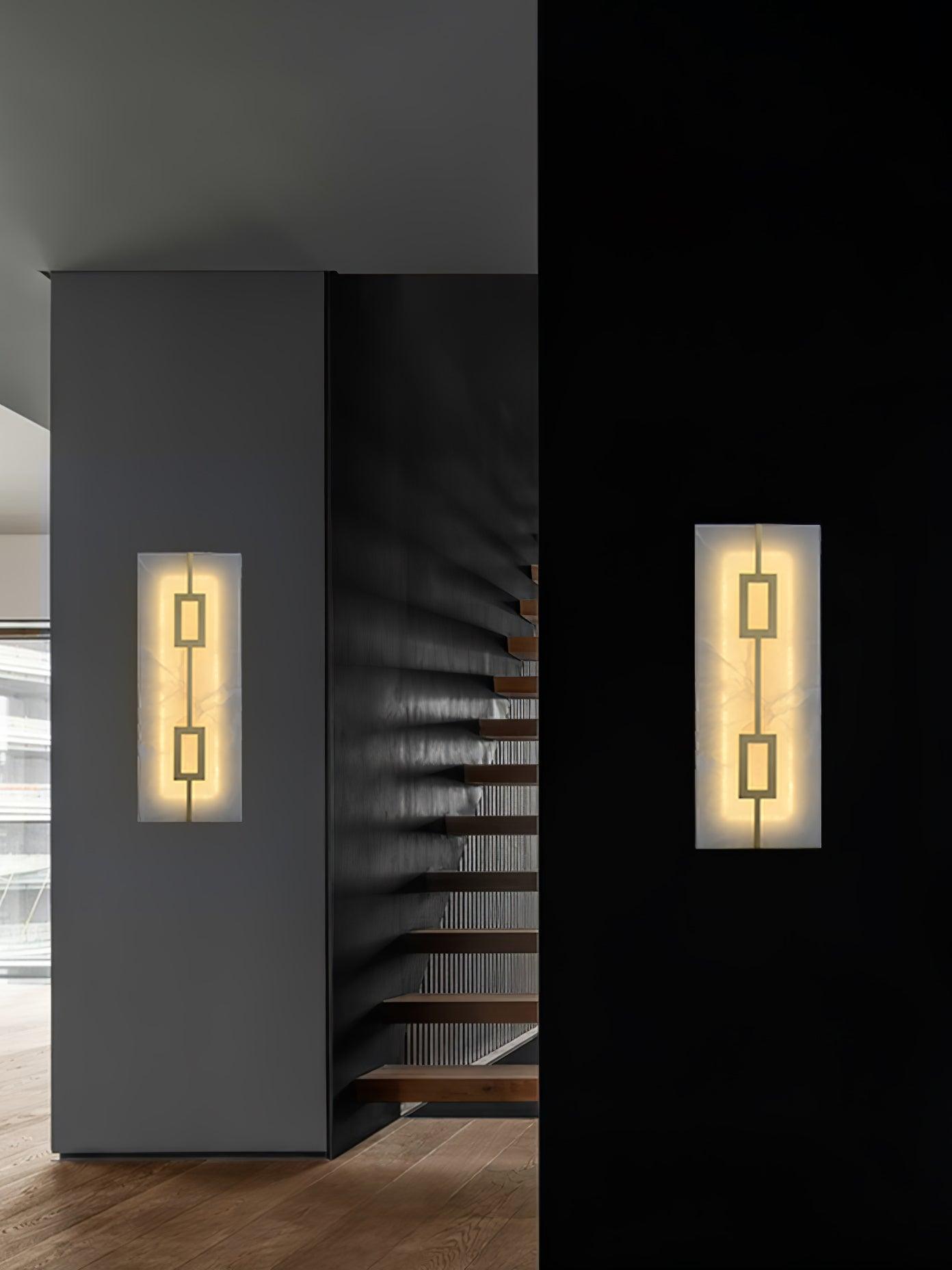 Alvelor Geometric Alabaster Wall Light - Neutralighting