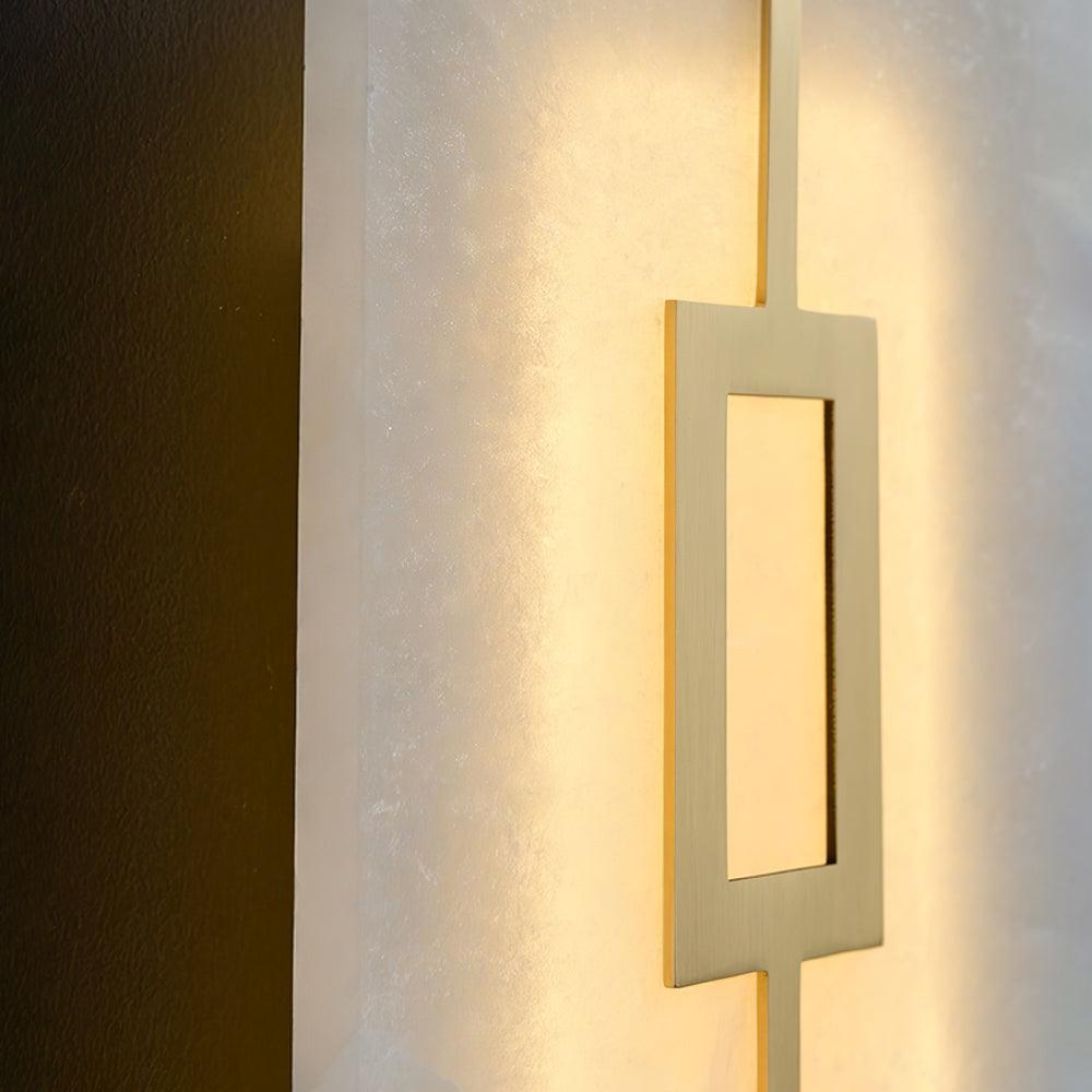 Alvelor Geometric Alabaster Wall Light - Neutralighting