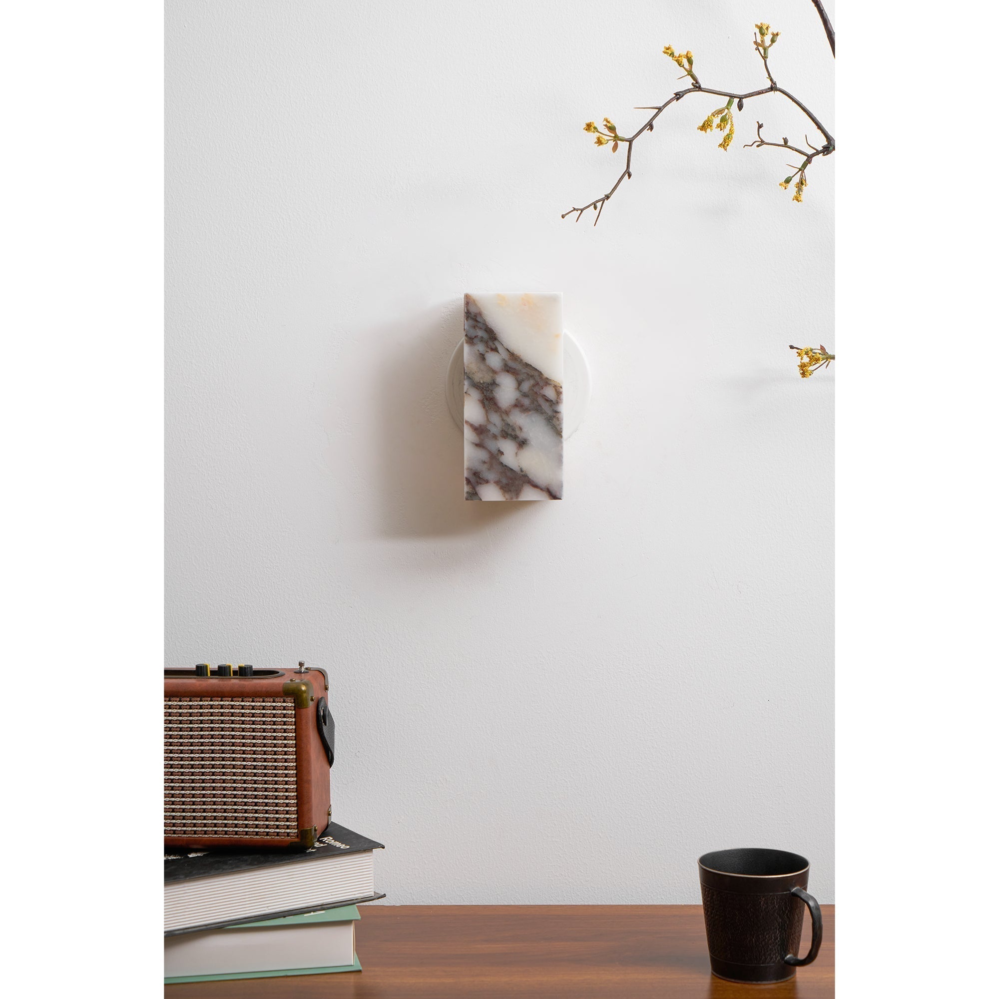 Illaee Quadrat Marmor Wandleuchte-Letslighting