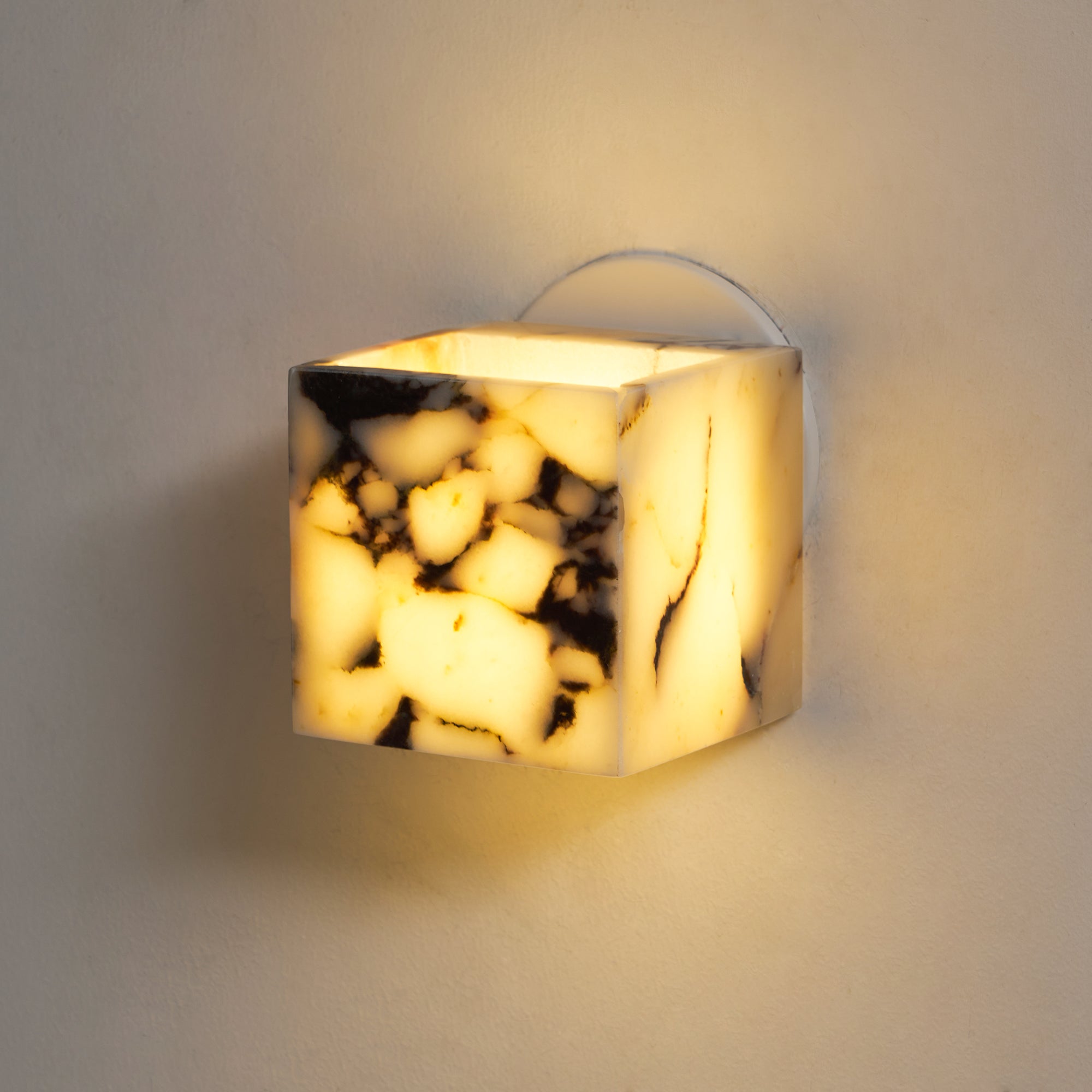 Illaee Quadrat Marmor Wandleuchte-Letslighting
