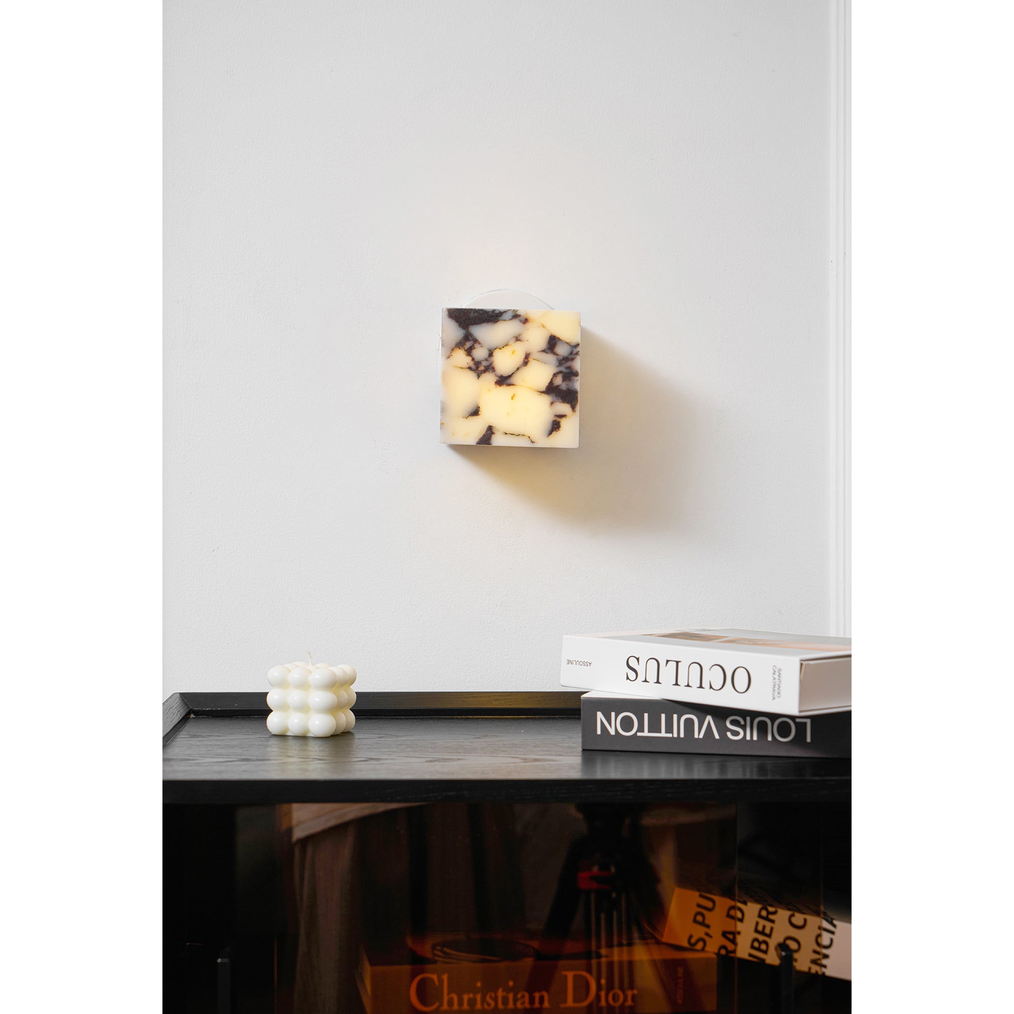 Illaee Quadrat Marmor Wandleuchte-Letslighting