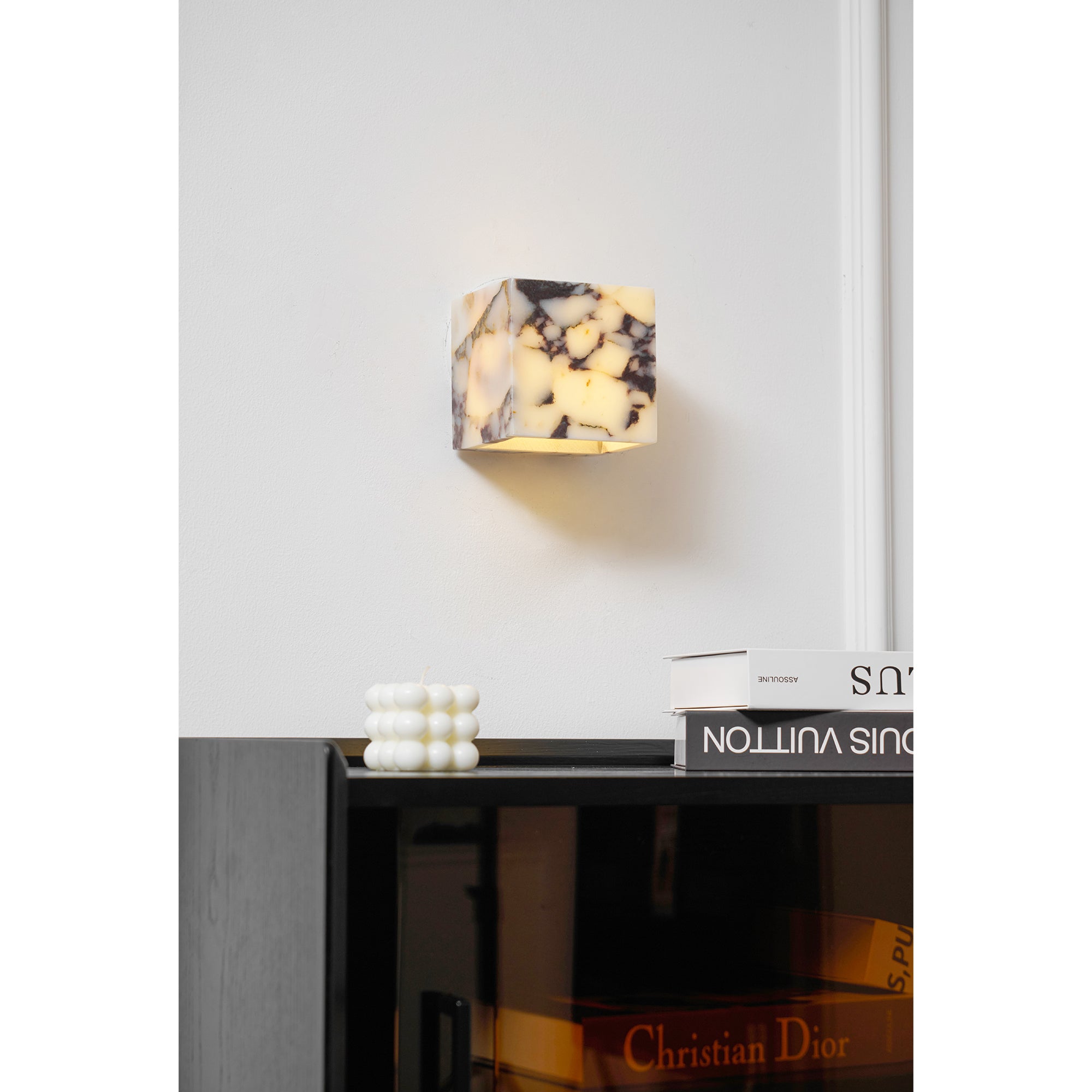 Illaee Quadrat Marmor Wandleuchte-Letslighting