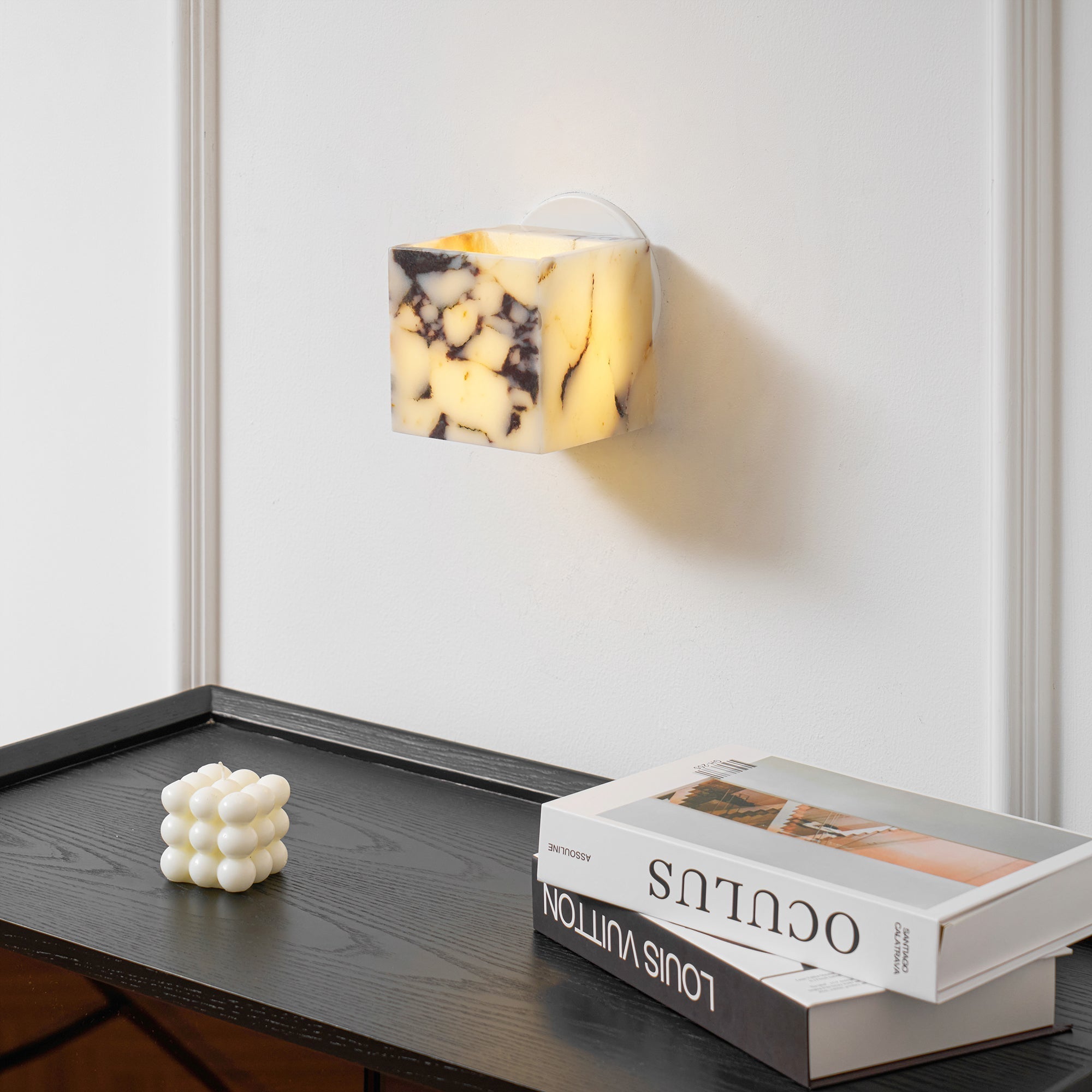 Illaee Quadrat Marmor Wandleuchte-Letslighting