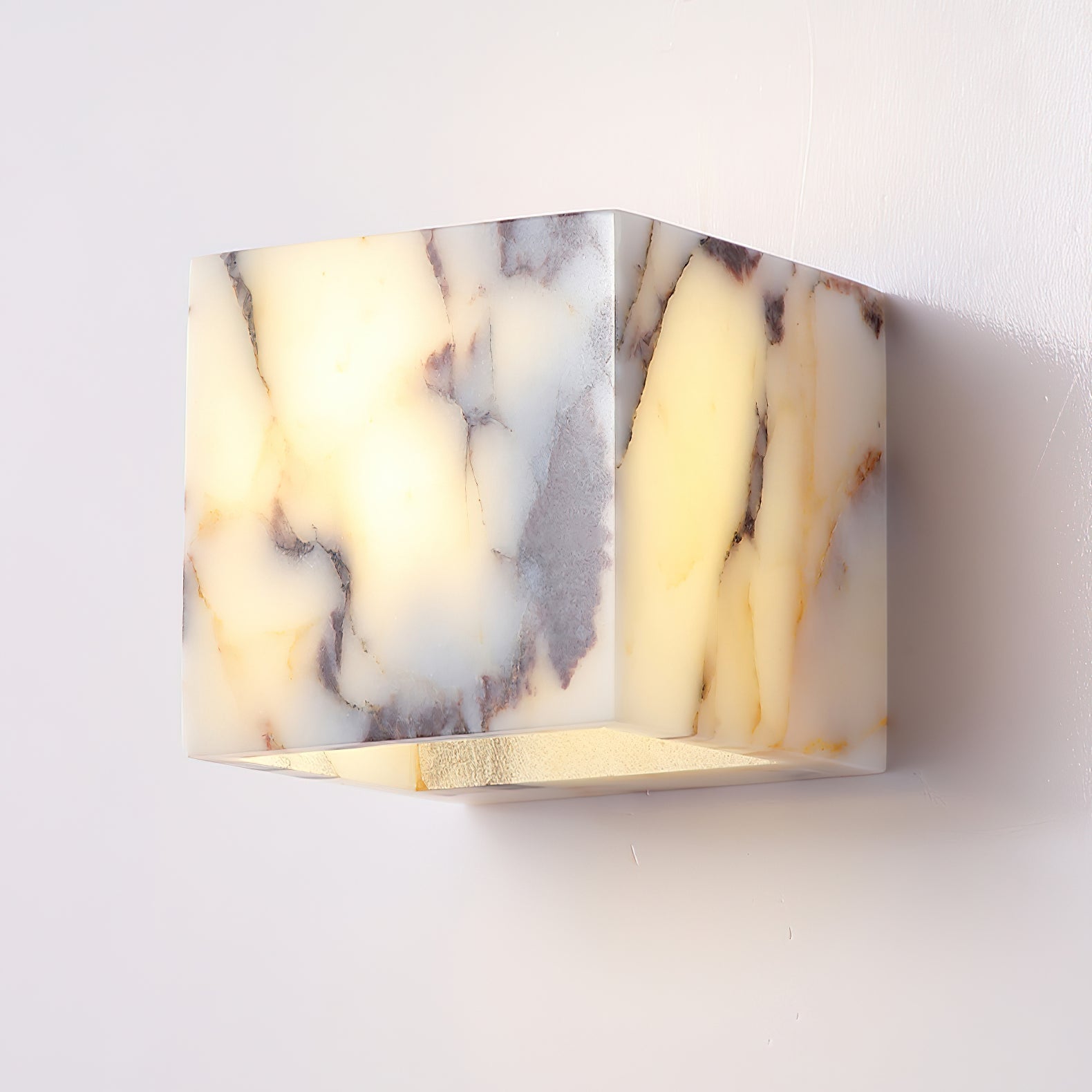 Illaee Quadrat Marmor Wandleuchte-Letslighting