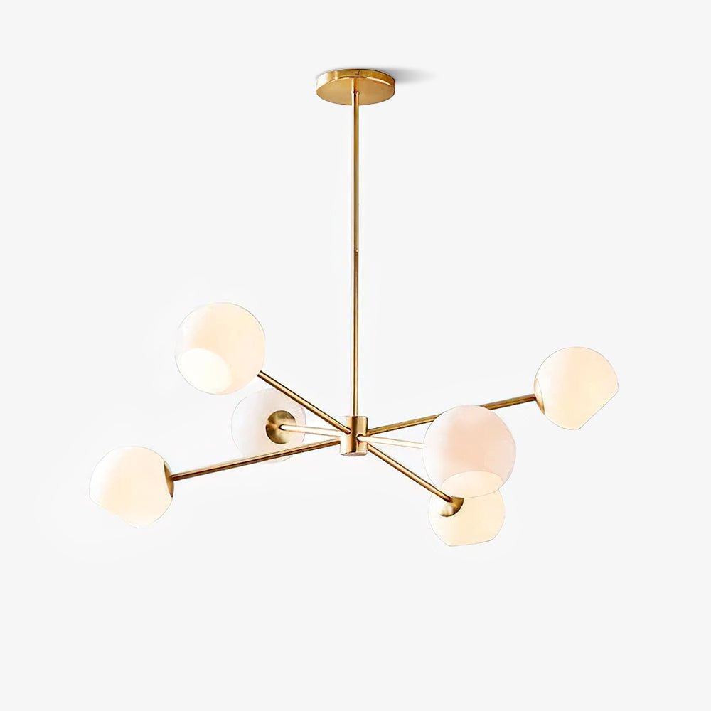 Solara Kronleuchter Gestaffelt Glas 6-Licht-Letslighting