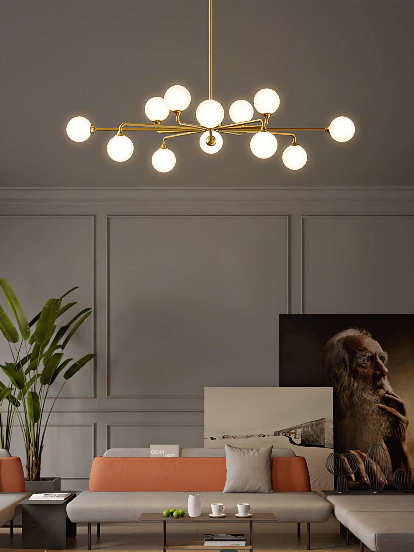 Galaxy Moderne Glas-Kronleuchter-Letslighting