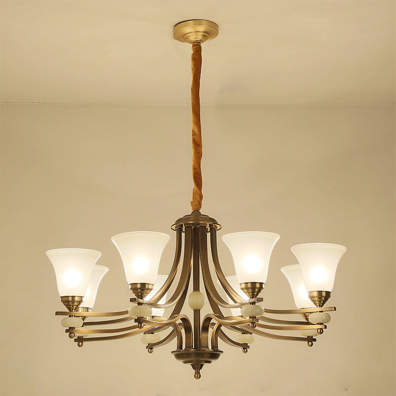 Cizorila Postmoderner Luxus Messing Glas Kronleuchter-Letslighting