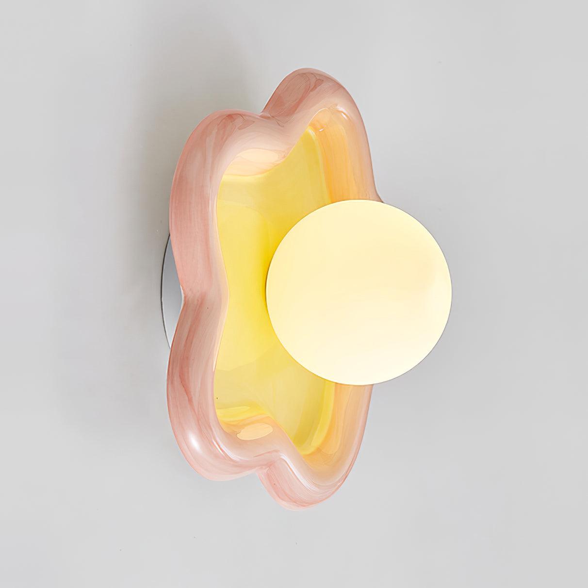 Petani Rosa Gelbe Blumen-Wandleuchte-Letslighting