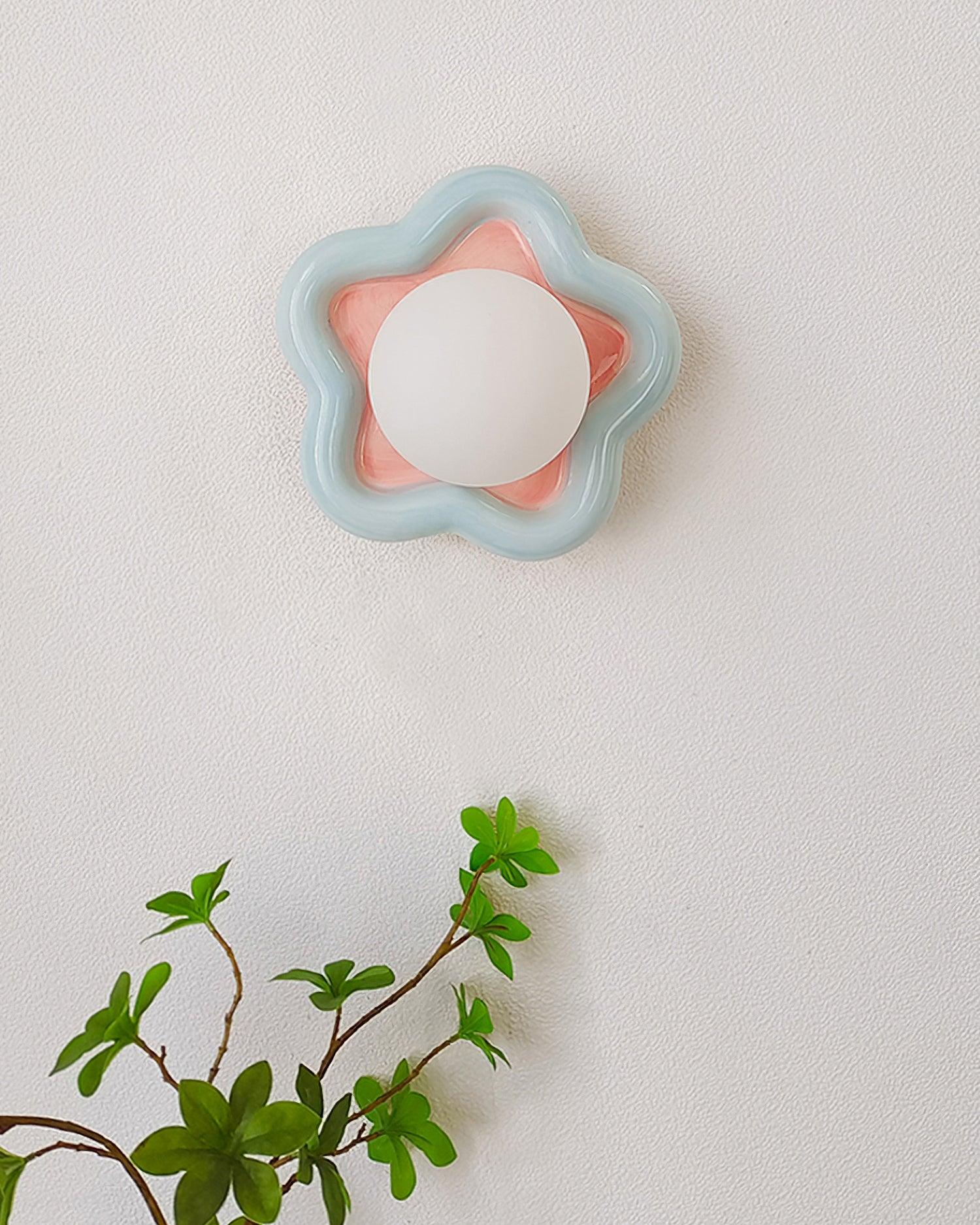 Petani Rosa Gelbe Blumen-Wandleuchte-Letslighting