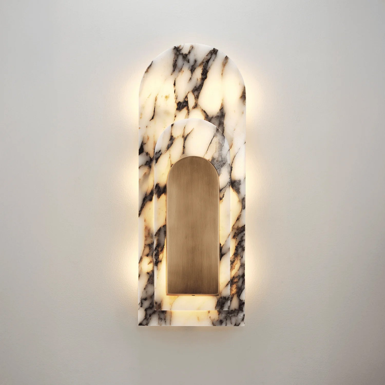 Utheisra Insel Messing Marmor Wandleuchte-Letslighting