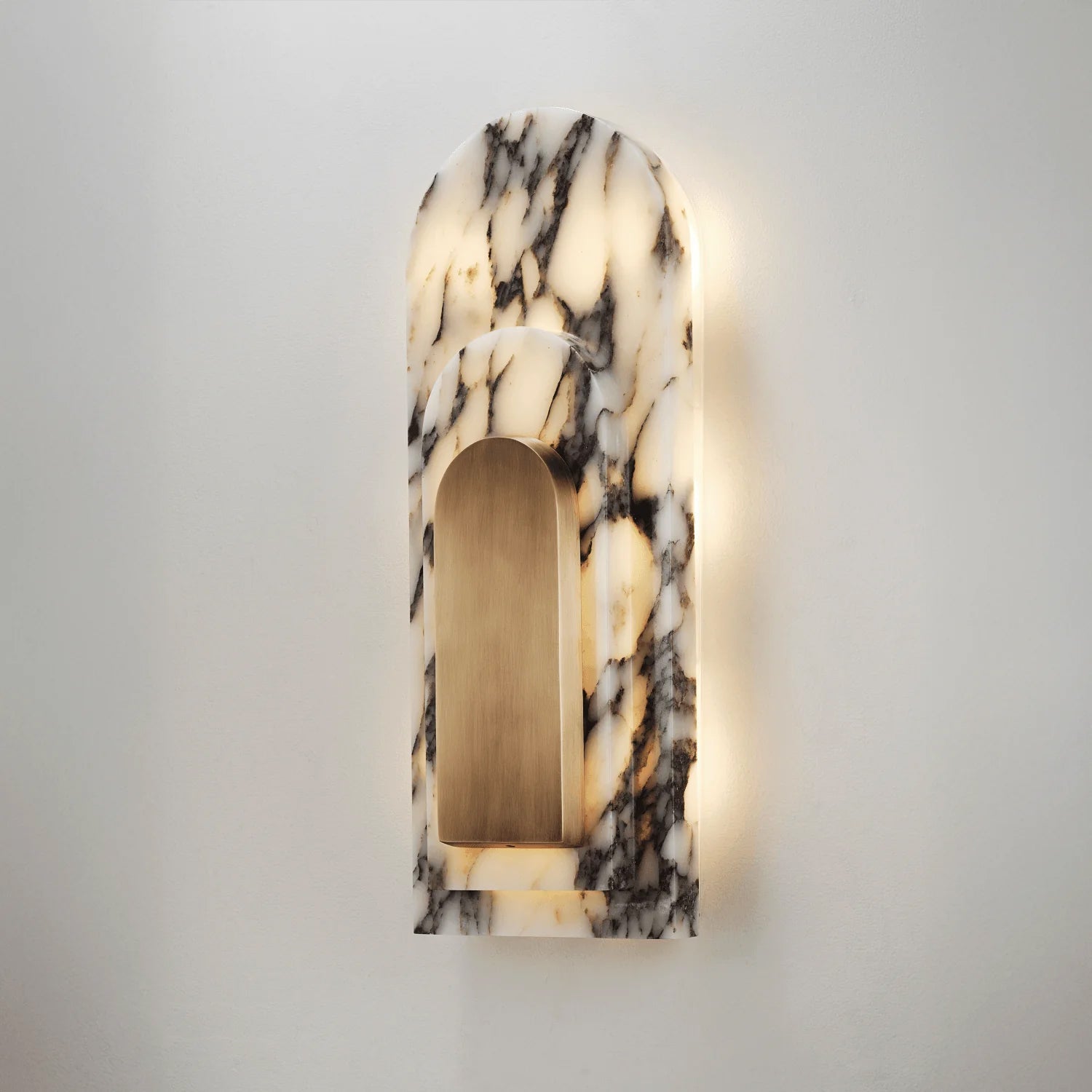 Utheisra Insel Messing Marmor Wandleuchte-Letslighting