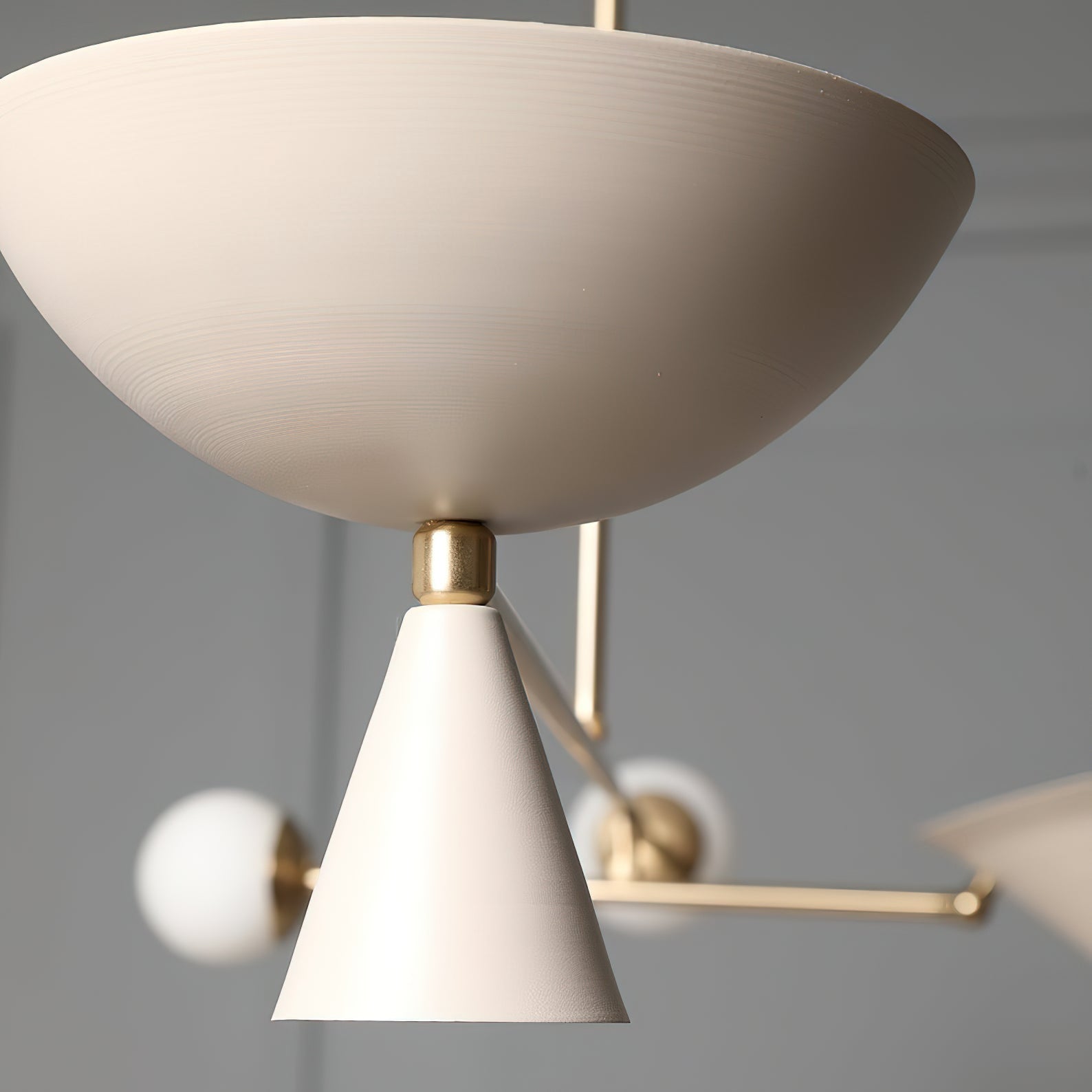 Comareth Messing Glas Luxus Mehrlicht Pendelleuchte-Letslighting