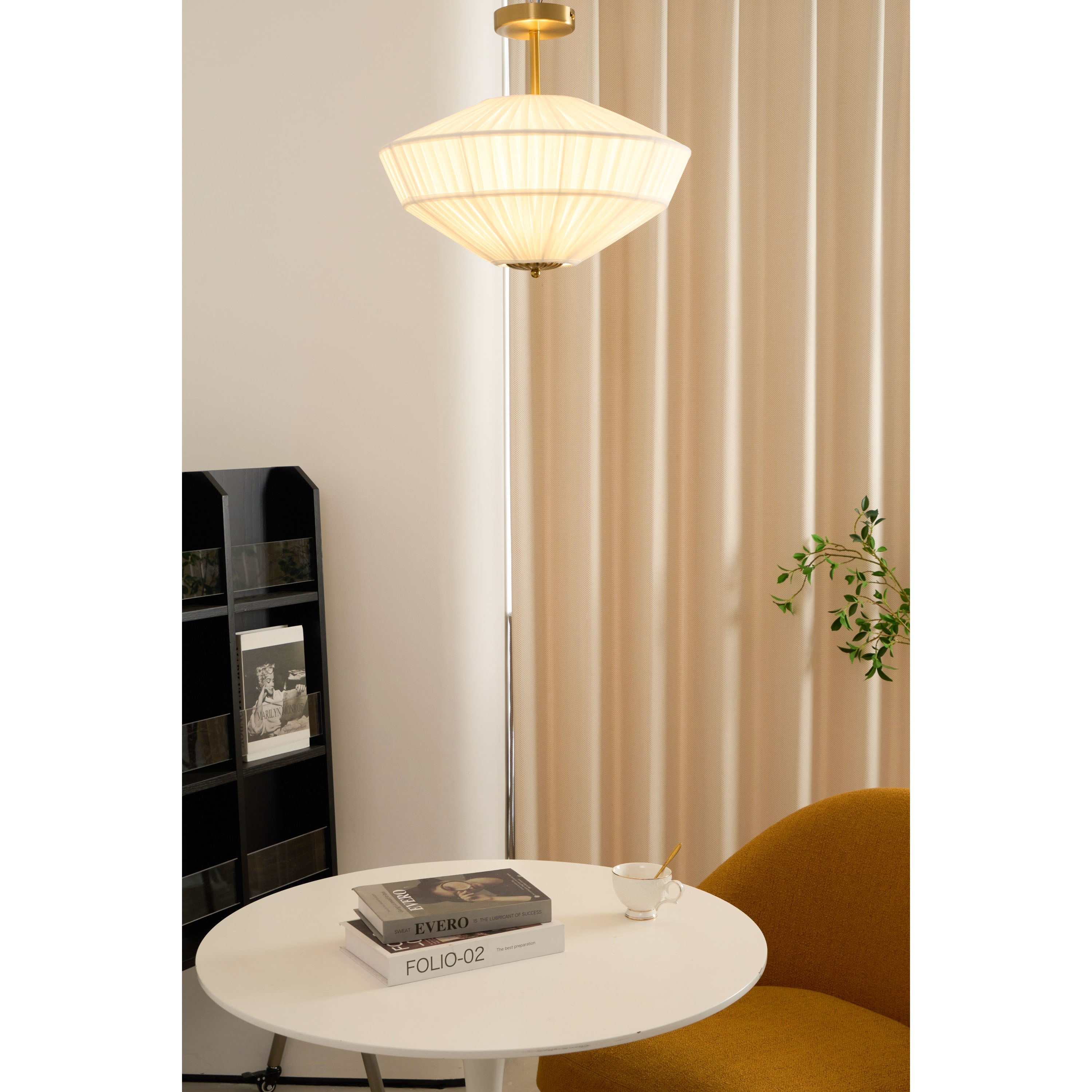 Casoreth Gefaltete Stoff Deckenleuchte-Letslighting