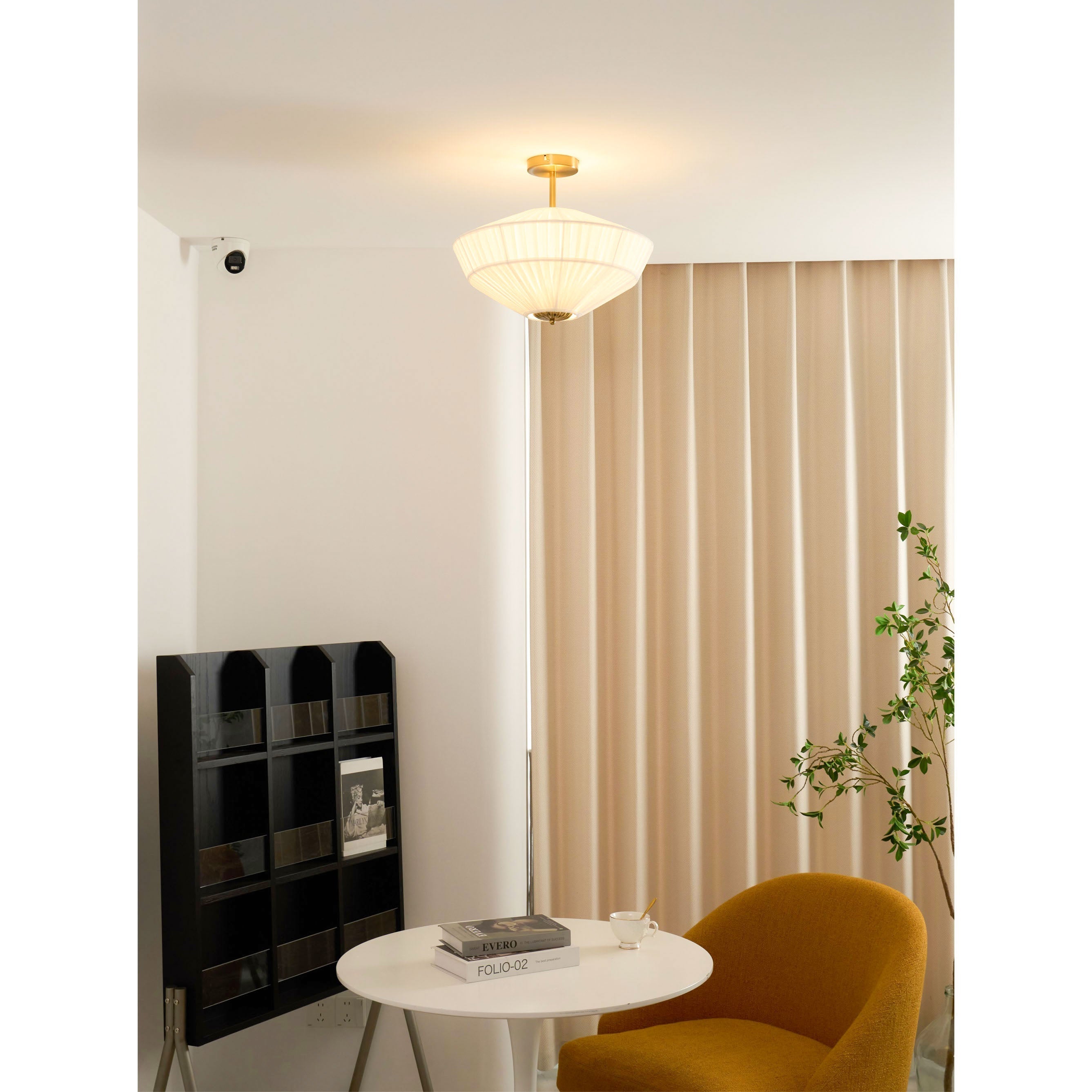 Casoreth Gefaltete Stoff Deckenleuchte-Letslighting