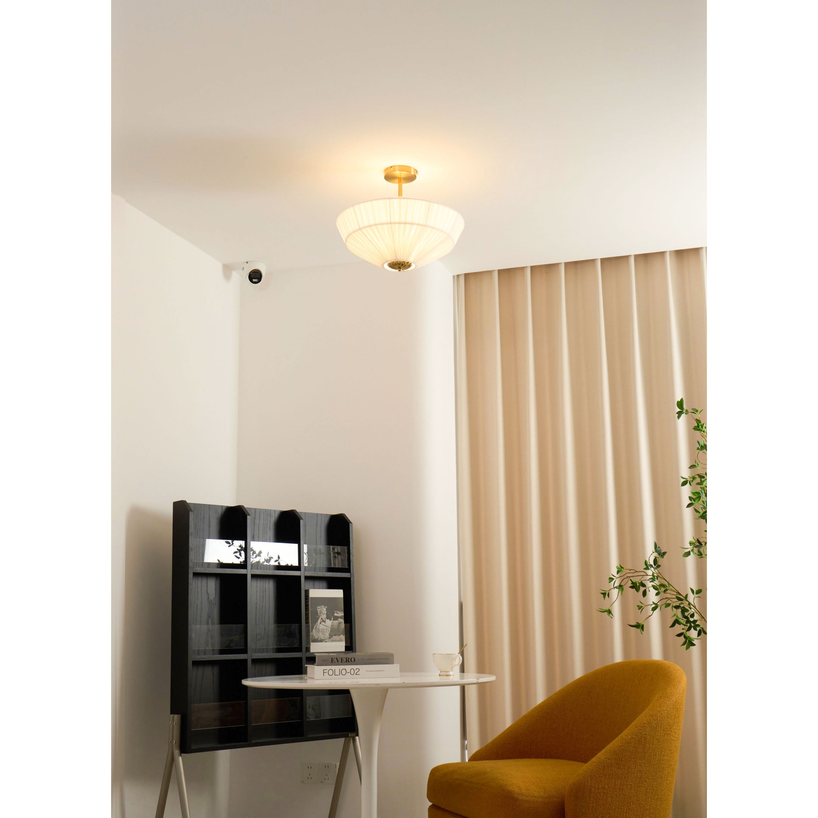 Casoreth Gefaltete Stoff Deckenleuchte-Letslighting