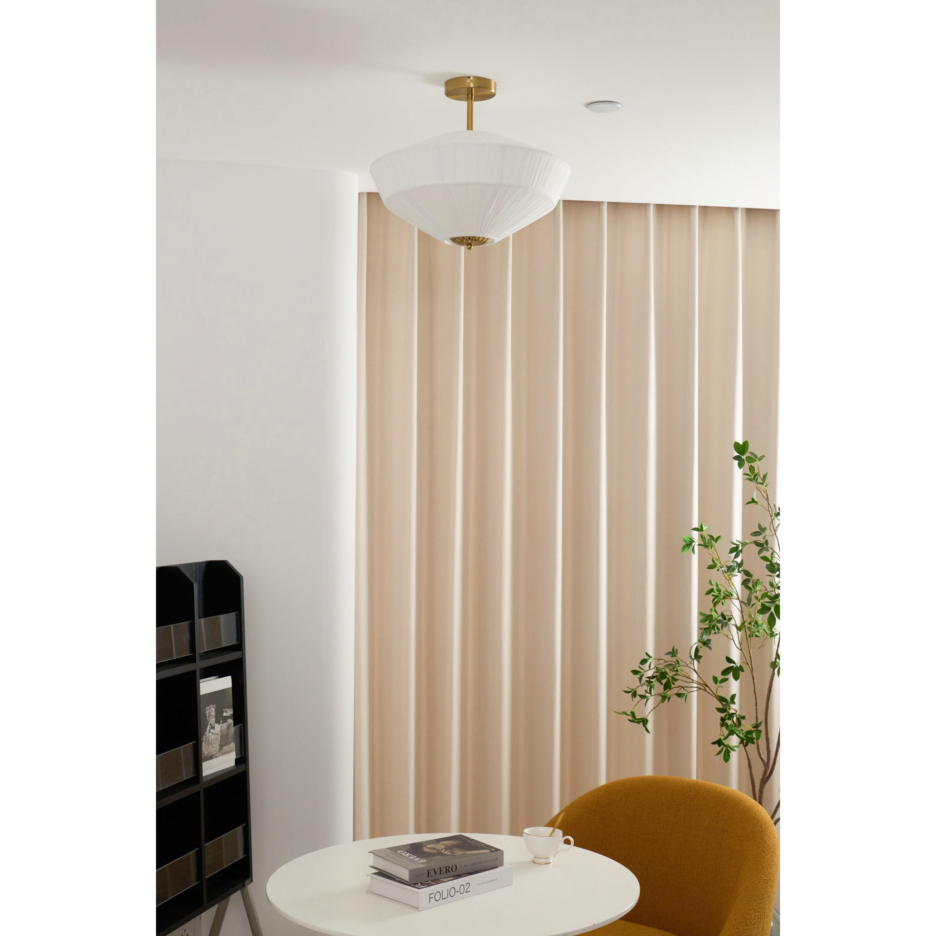 Casoreth Gefaltete Stoff Deckenleuchte-Letslighting