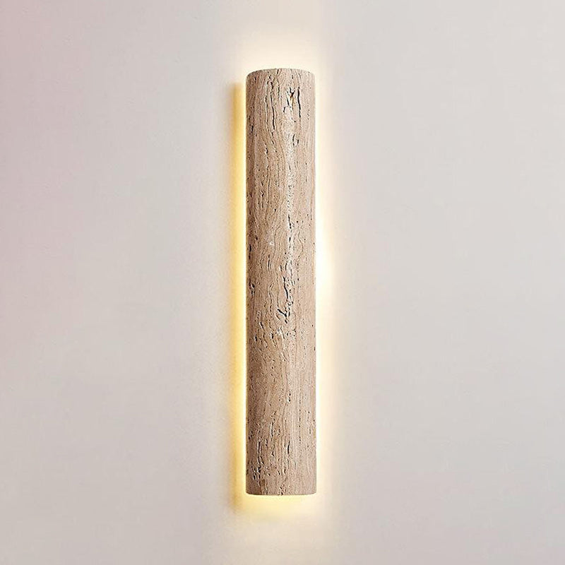 Zemara Modern Minimalist Lange Travertine Wall Sconce Wall Lamp - Letslighting
