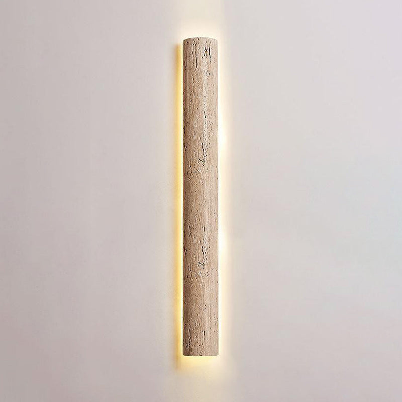 Zemara Modern Minimalist Lange Travertine Wall Sconce Wall Lamp - Letslighting