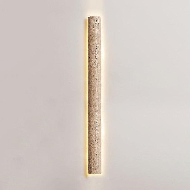 Zemara Modern Minimalist Lange Travertine Wall Sconce Wall Lamp - Letslighting