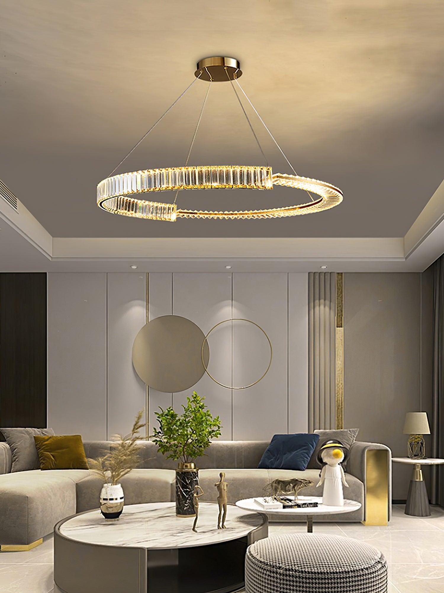 Lustra Kronleuchter Stella LED Kristall Ring-Letslighting