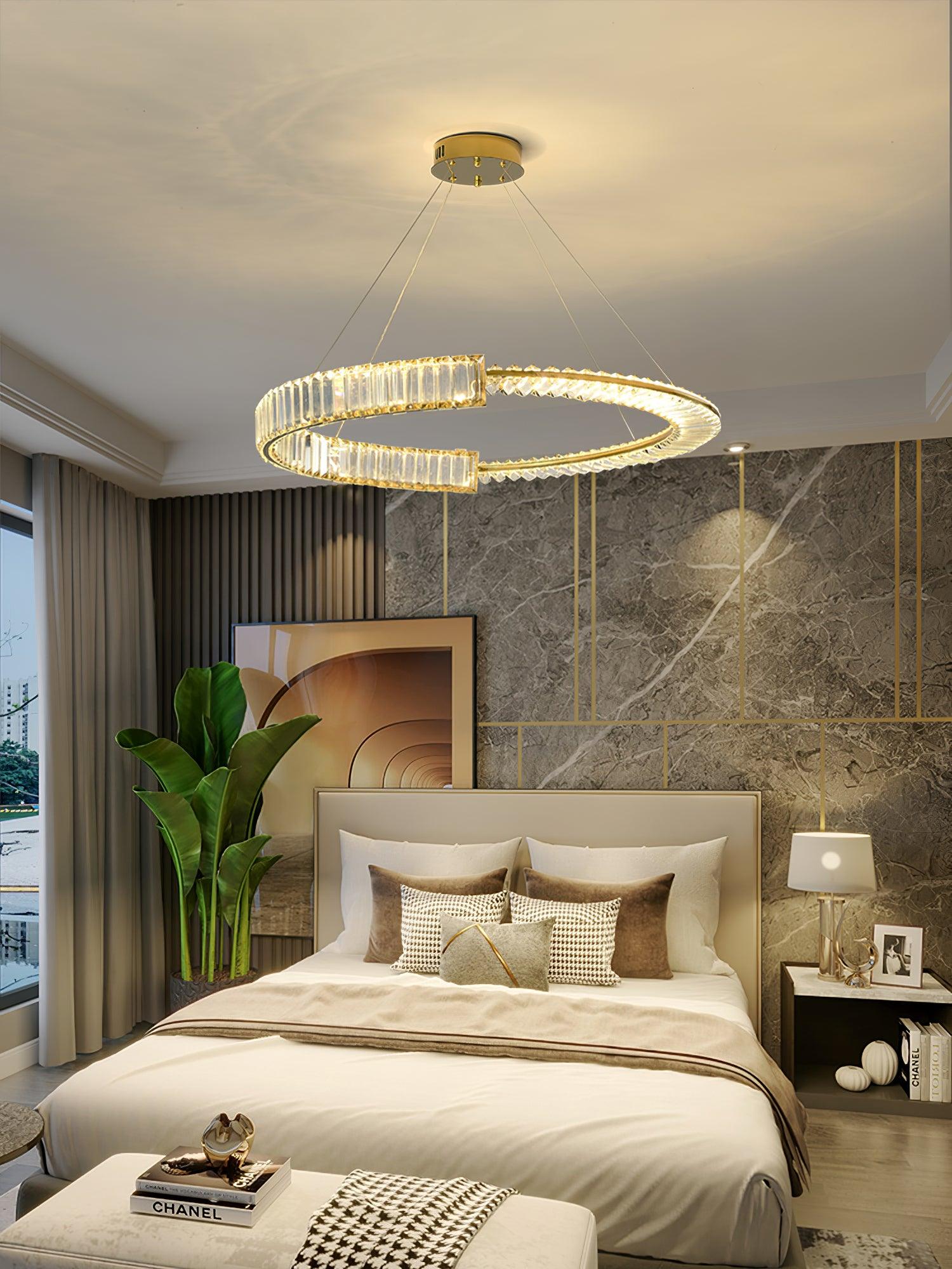 Lustra Kronleuchter Stella LED Kristall Ring-Letslighting