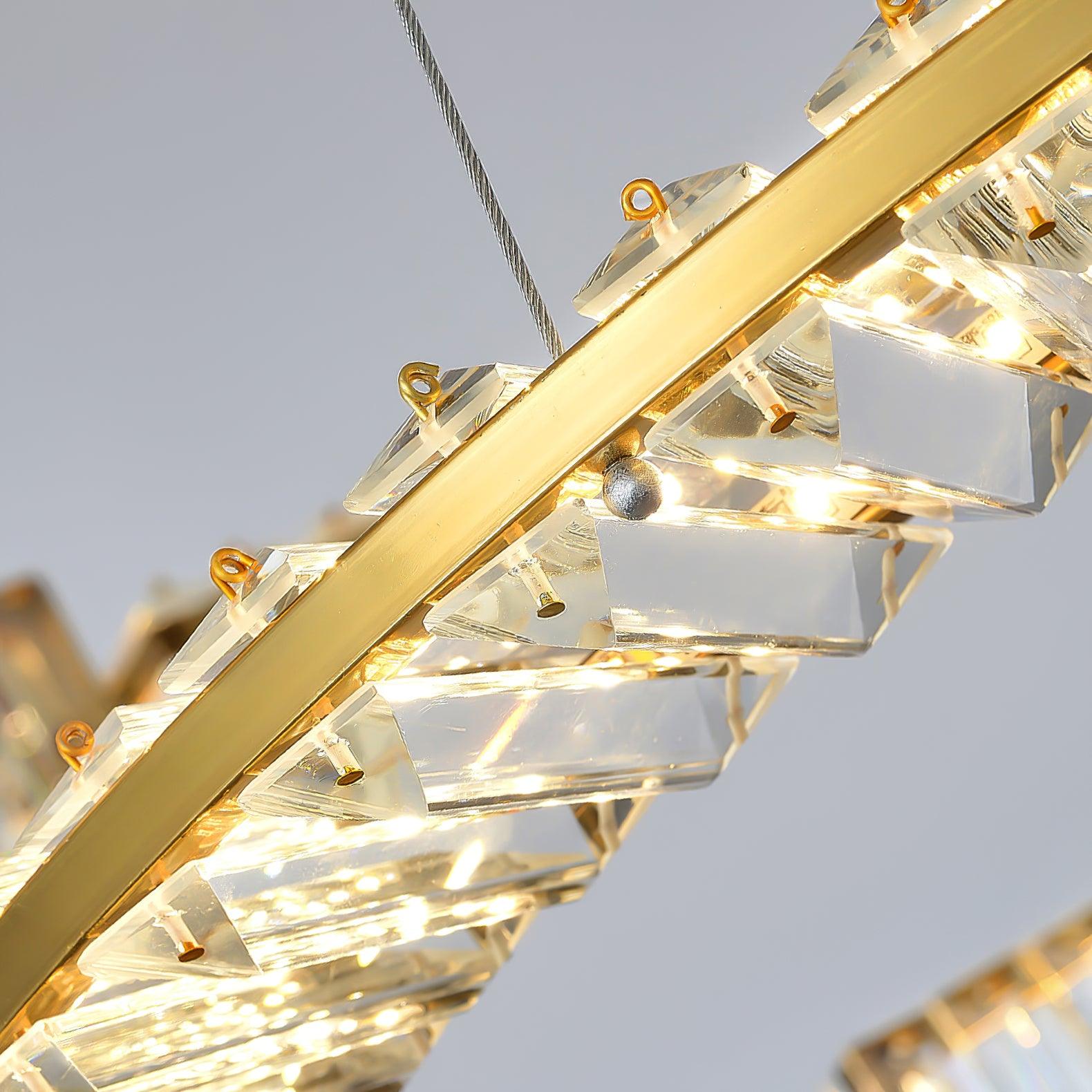 Lustra Kronleuchter Stella LED Kristall Ring-Letslighting