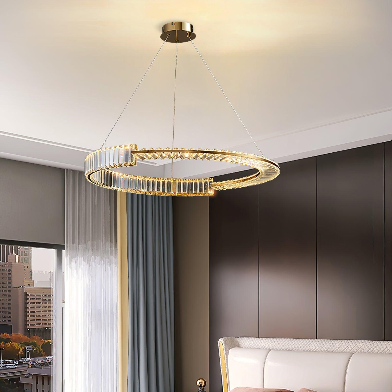 Lustra Kronleuchter Stella LED Kristall Ring-Letslighting